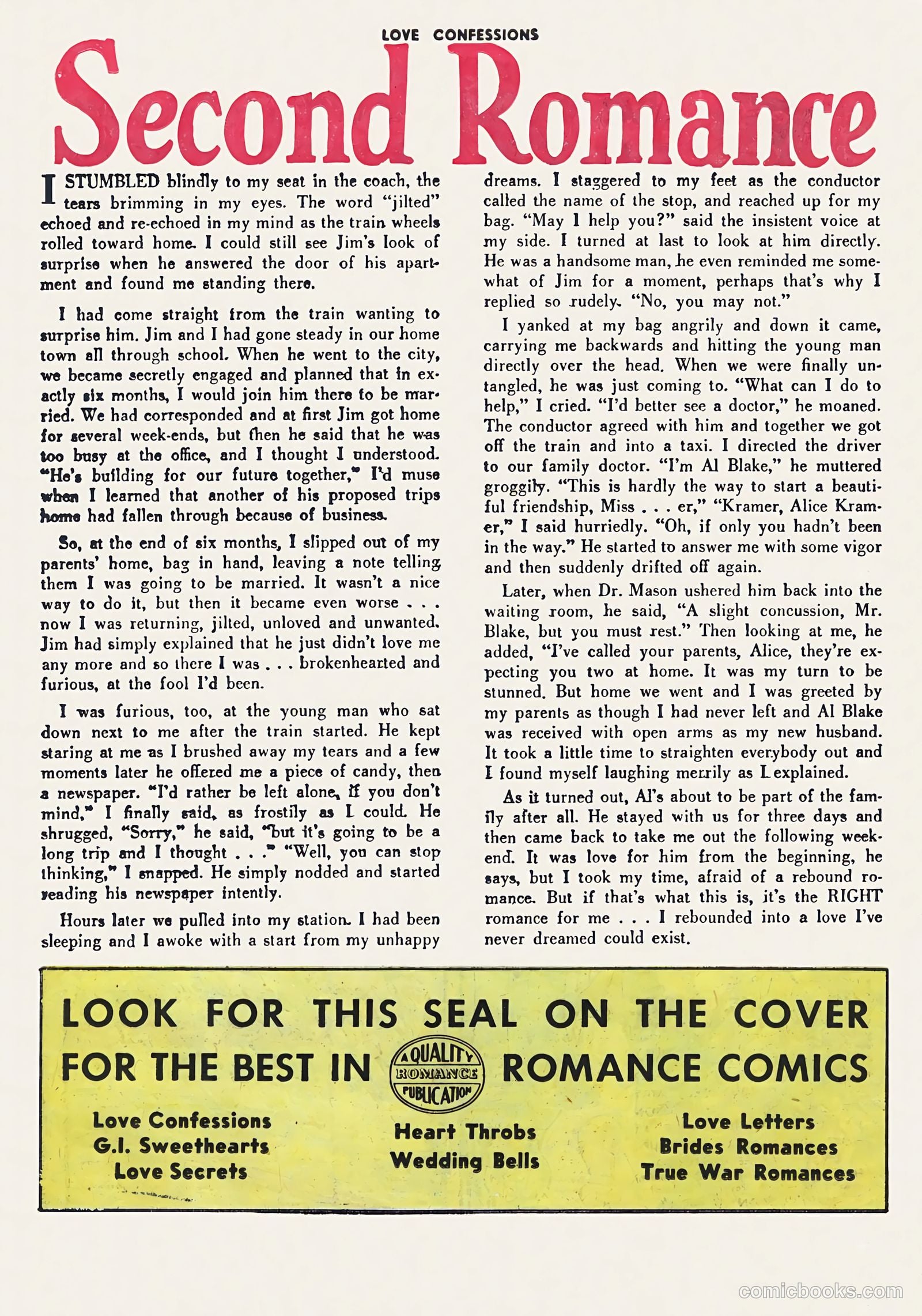 Love Confessions #40 (1954) — page 26 of 36