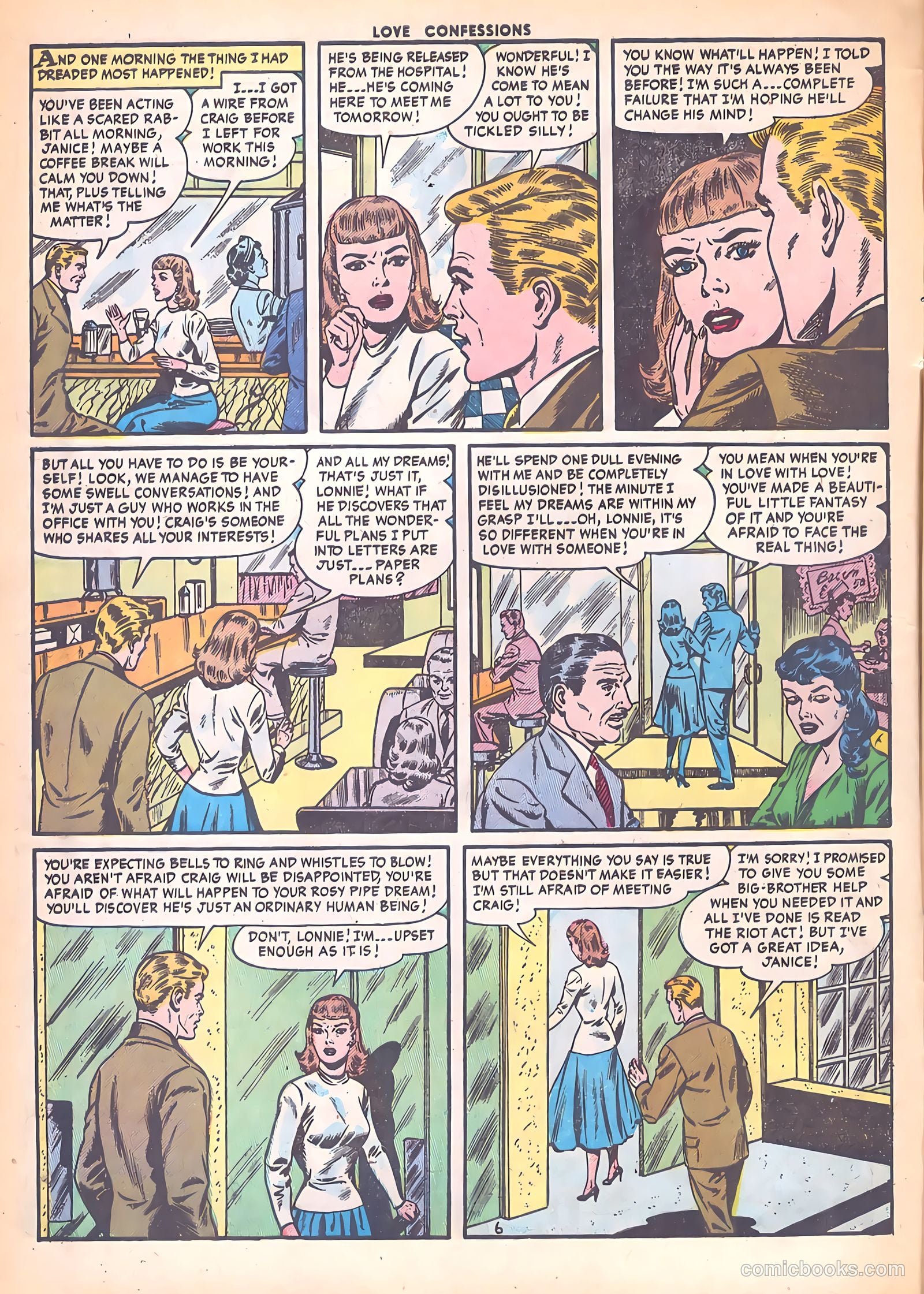 Love Confessions #41 (1955) — page 8 of 36