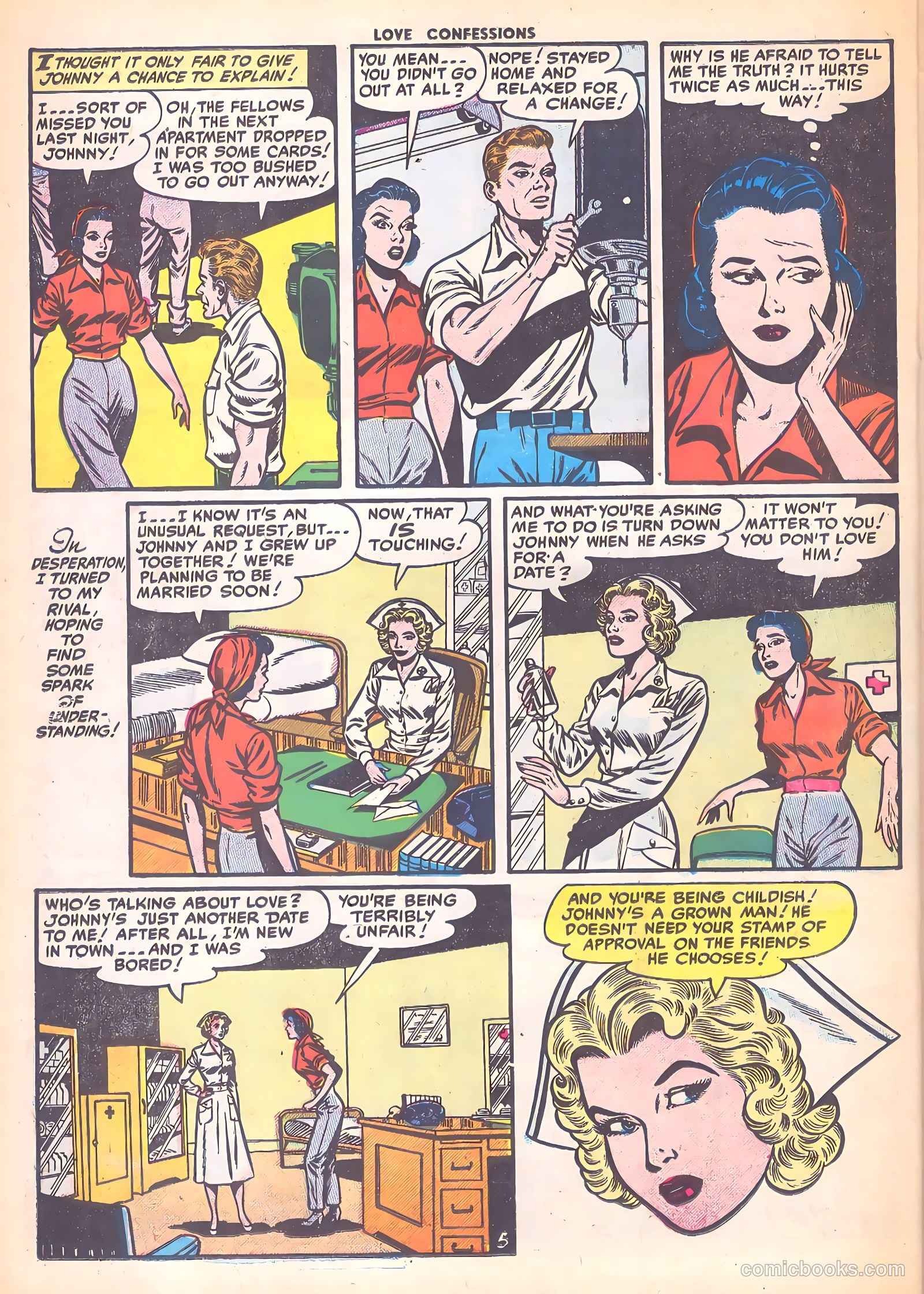 Love Confessions #41 (1955) — page 22 of 36