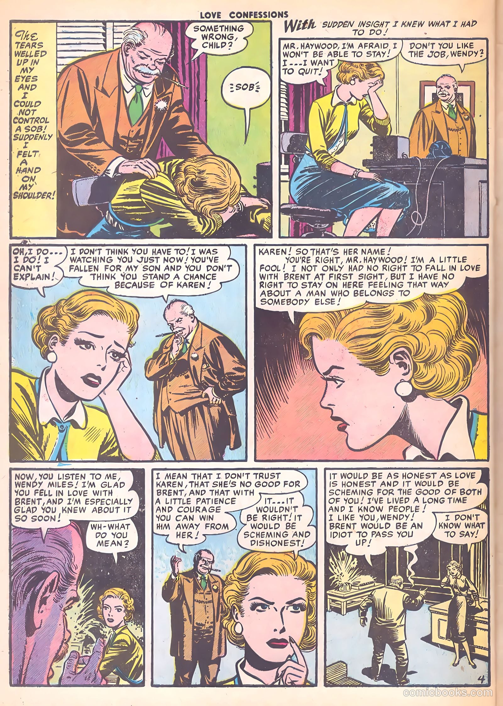 Love Confessions #41 (1955) — page 30 of 36