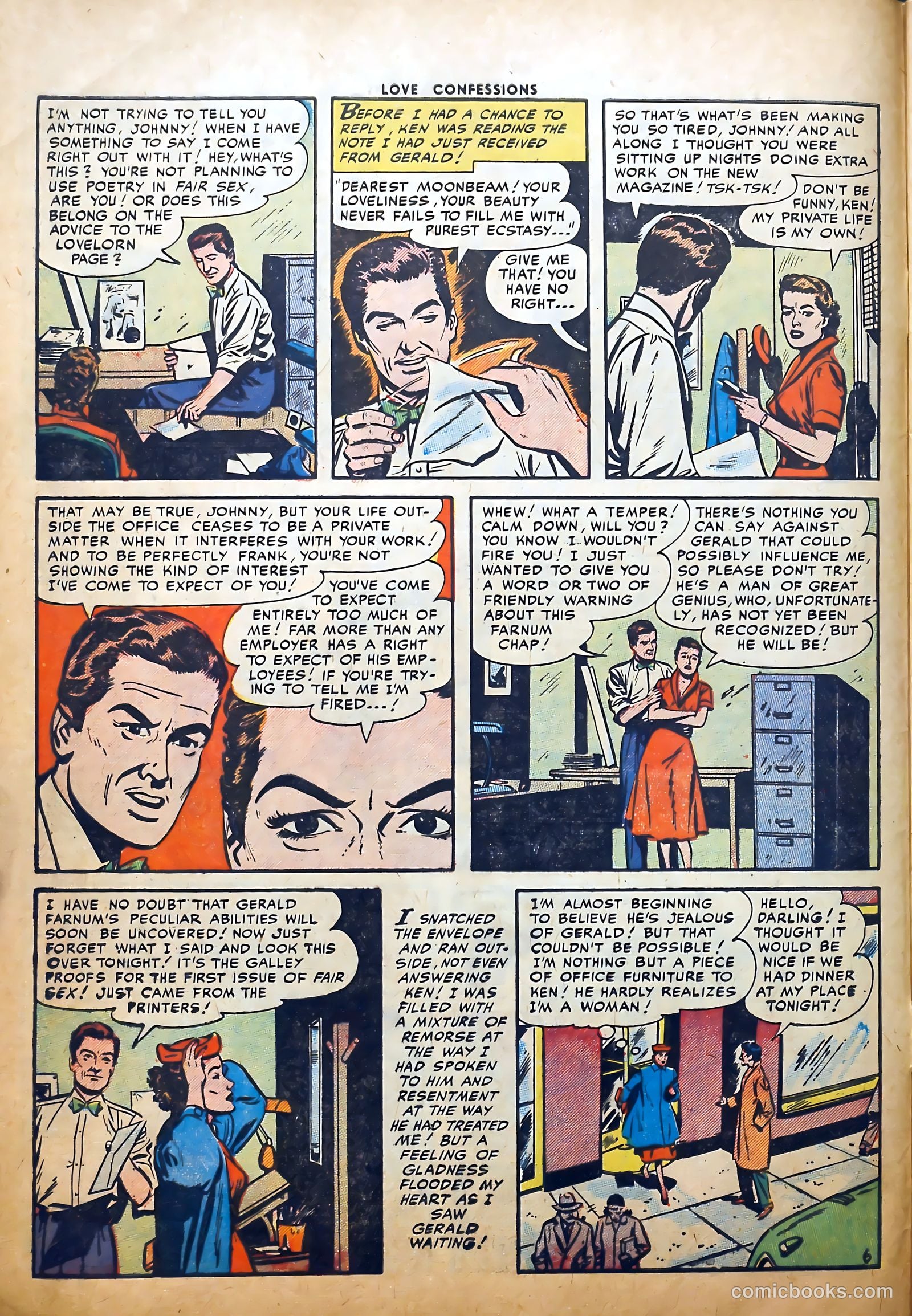 Love Confessions #42 (1955) — page 8 of 36