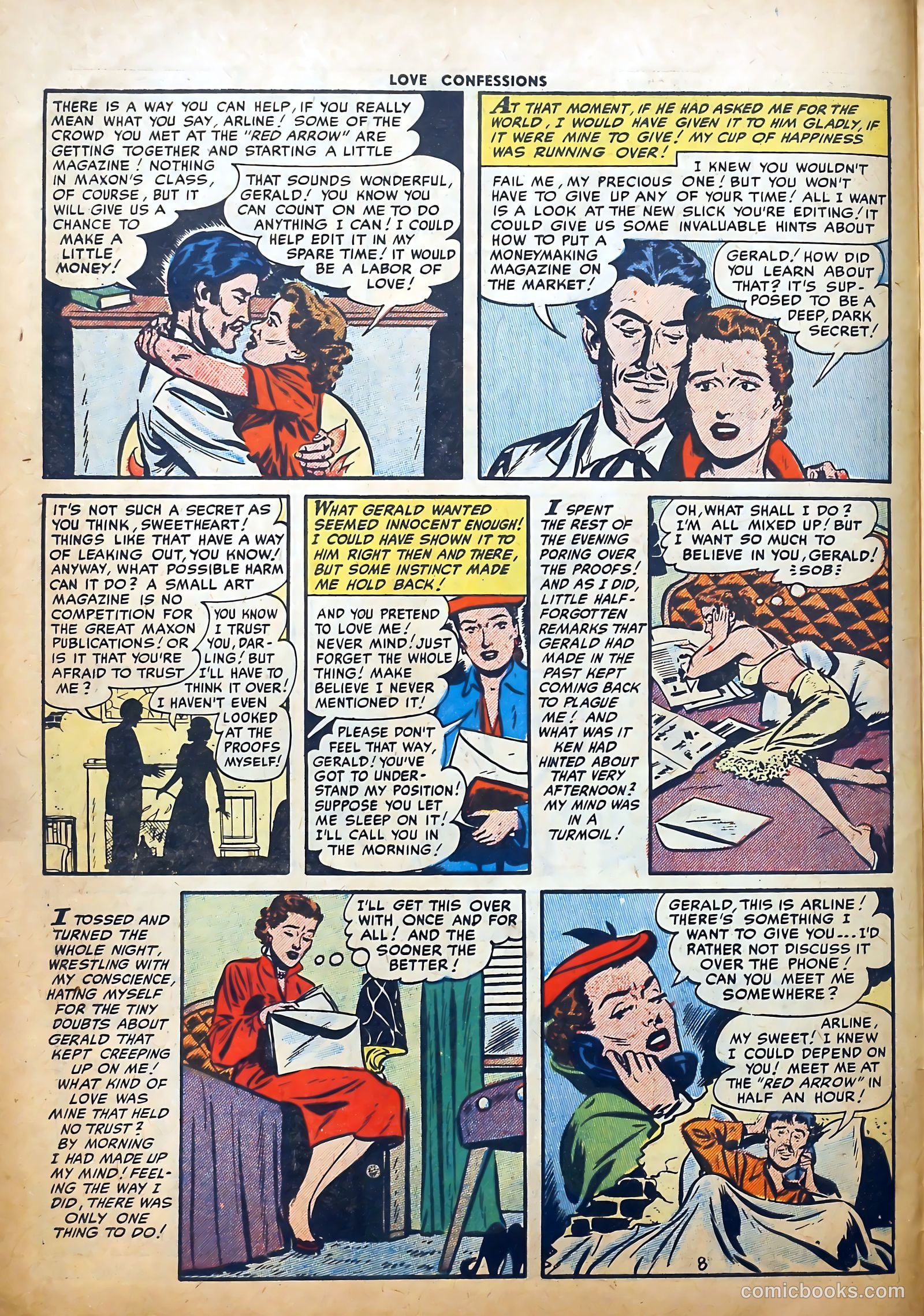 Love Confessions #42 (1955) — page 10 of 36