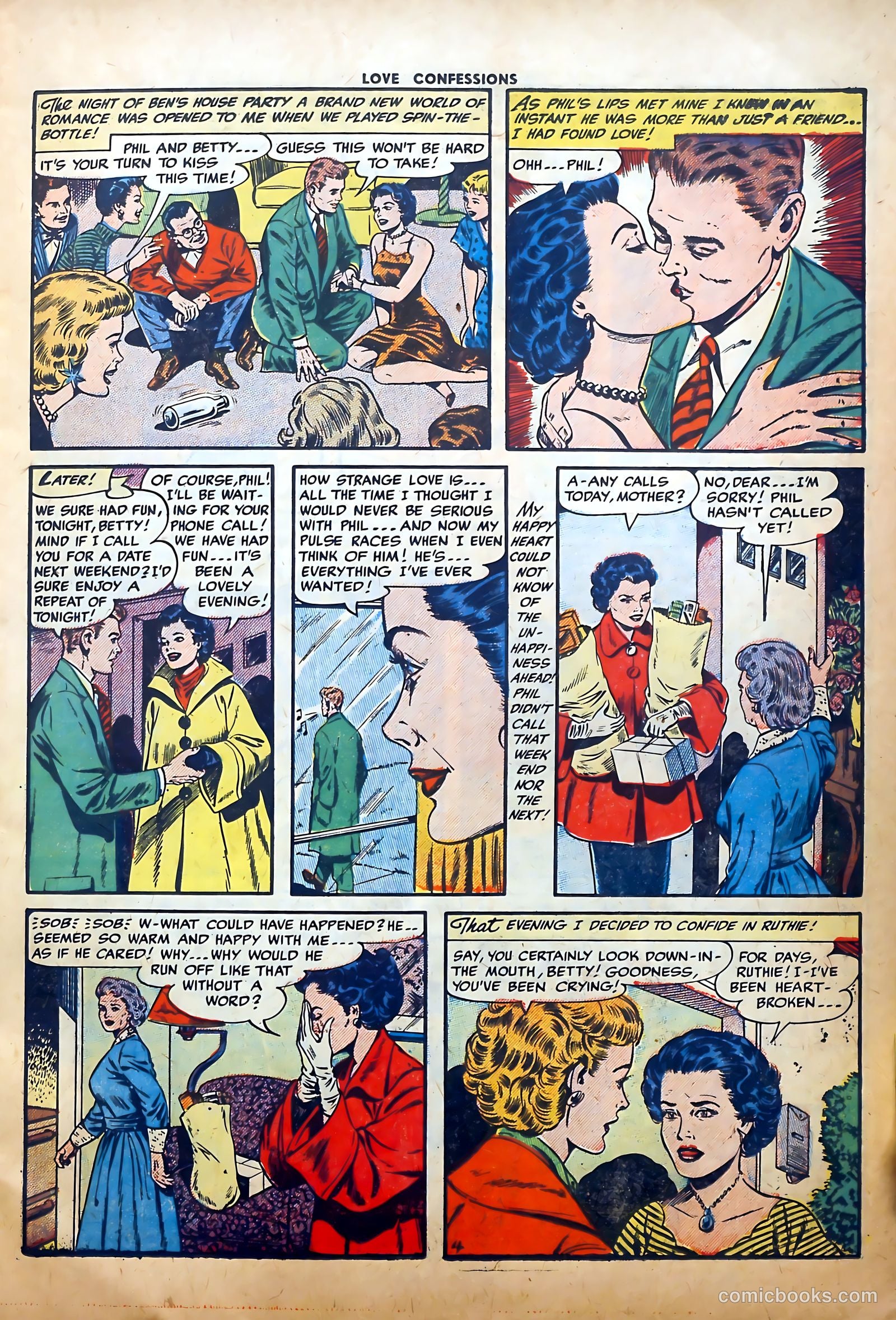 Love Confessions #42 (1955) — page 15 of 36