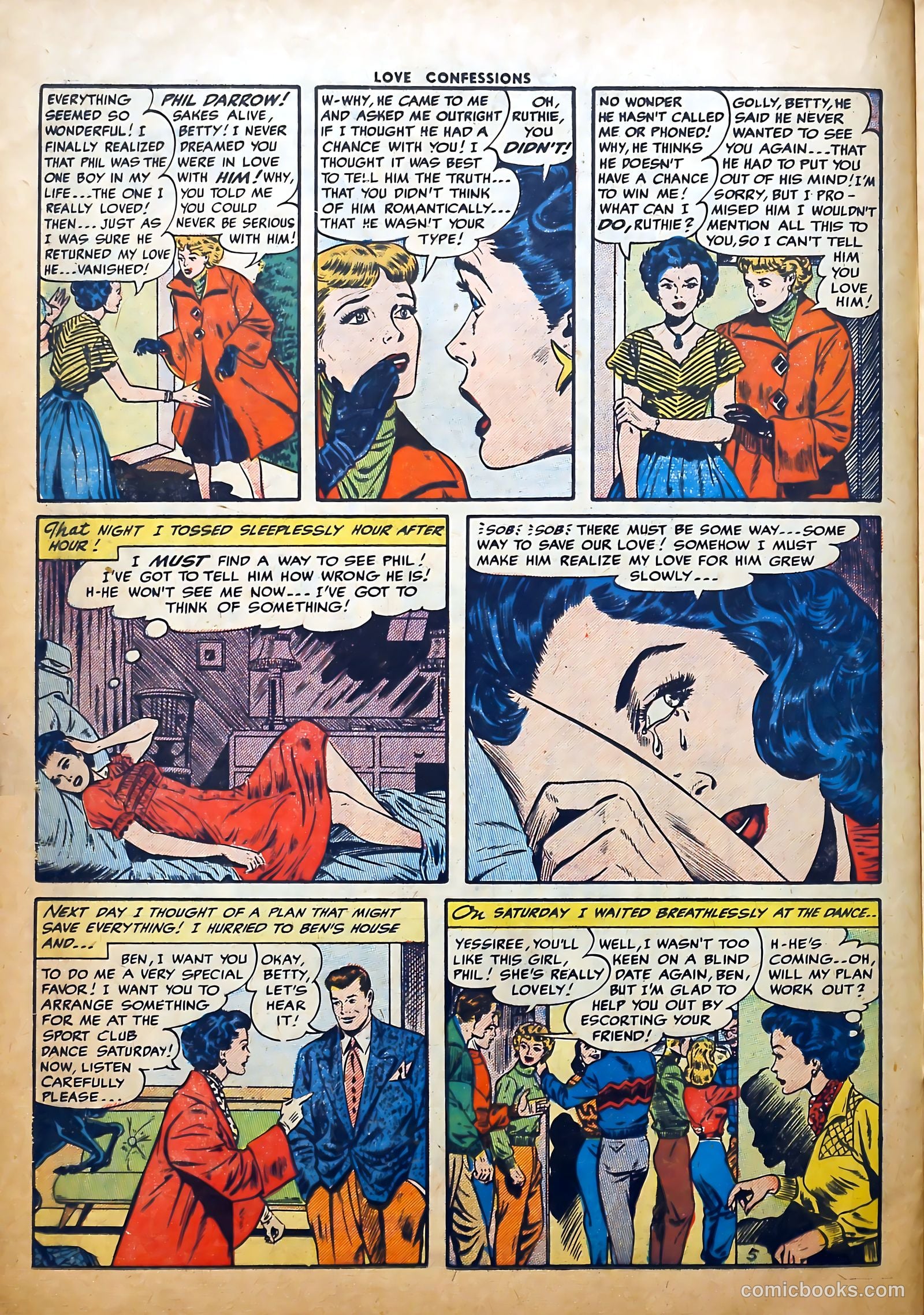 Love Confessions #42 (1955) — page 16 of 36