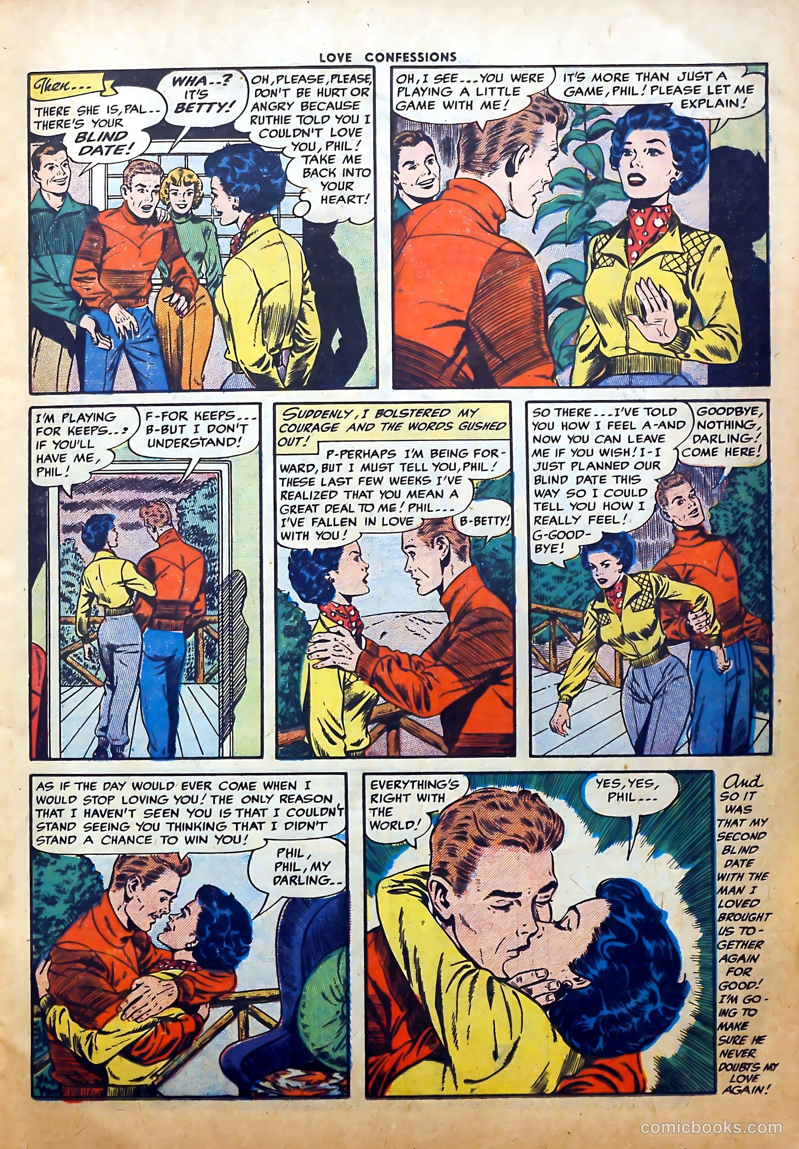 Love Confessions #42 (1955) — page 17 of 36