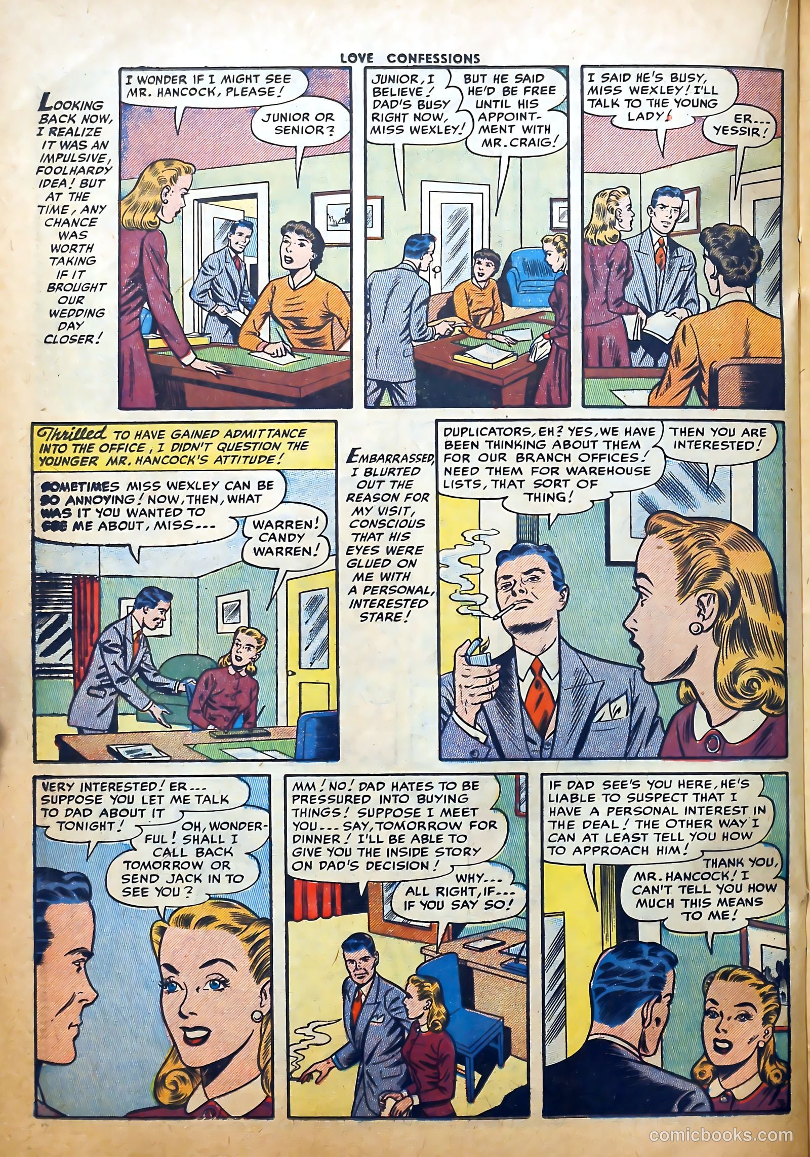 Love Confessions #42 (1955) — page 20 of 36