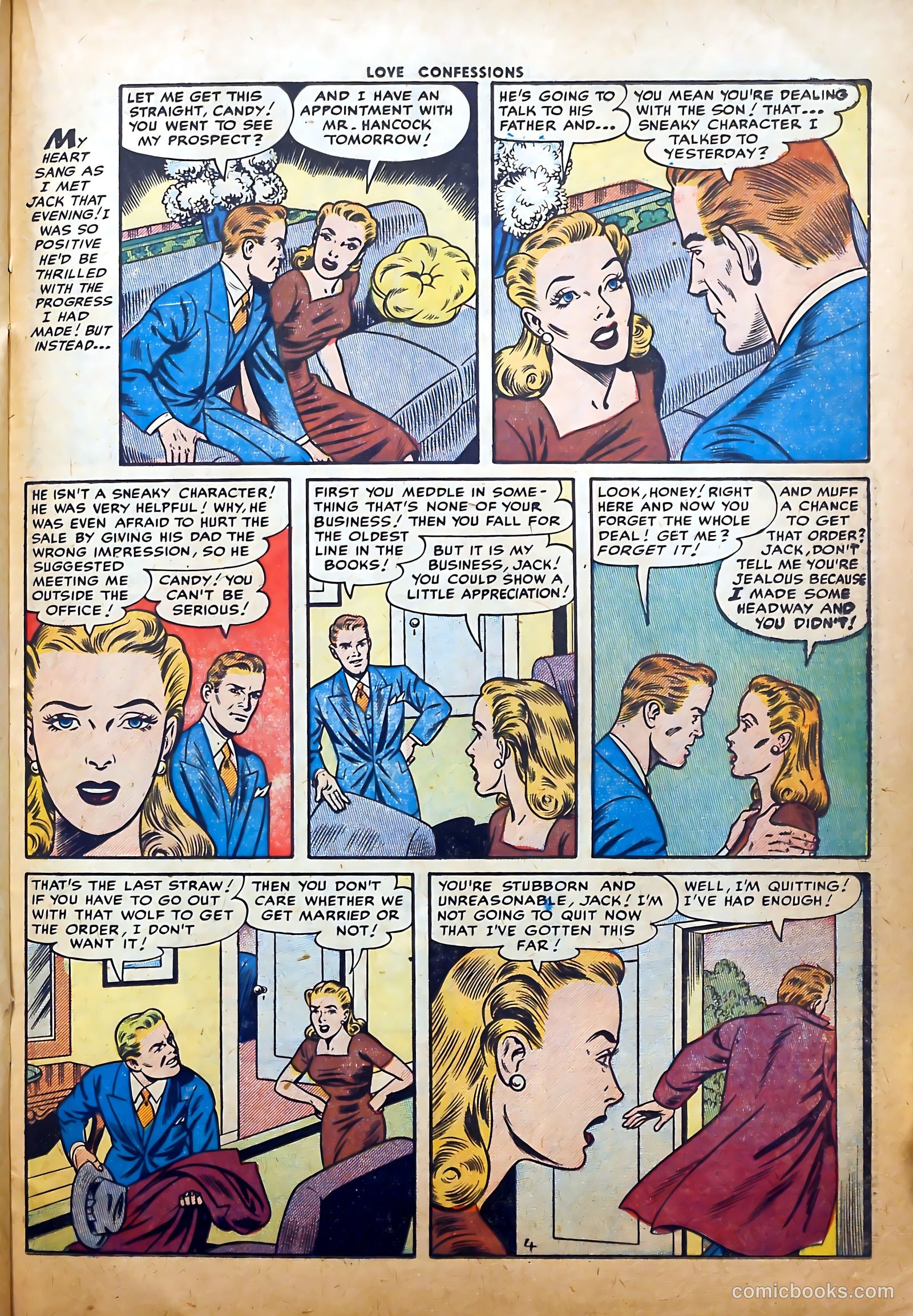 Love Confessions #42 (1955) — page 21 of 36