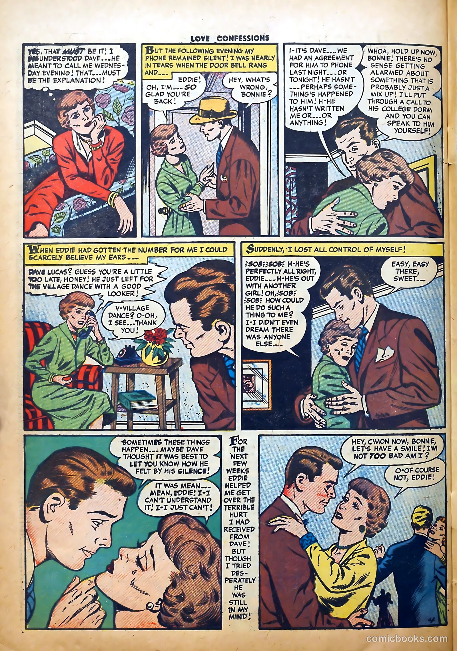 Love Confessions #42 (1955) — page 30 of 36