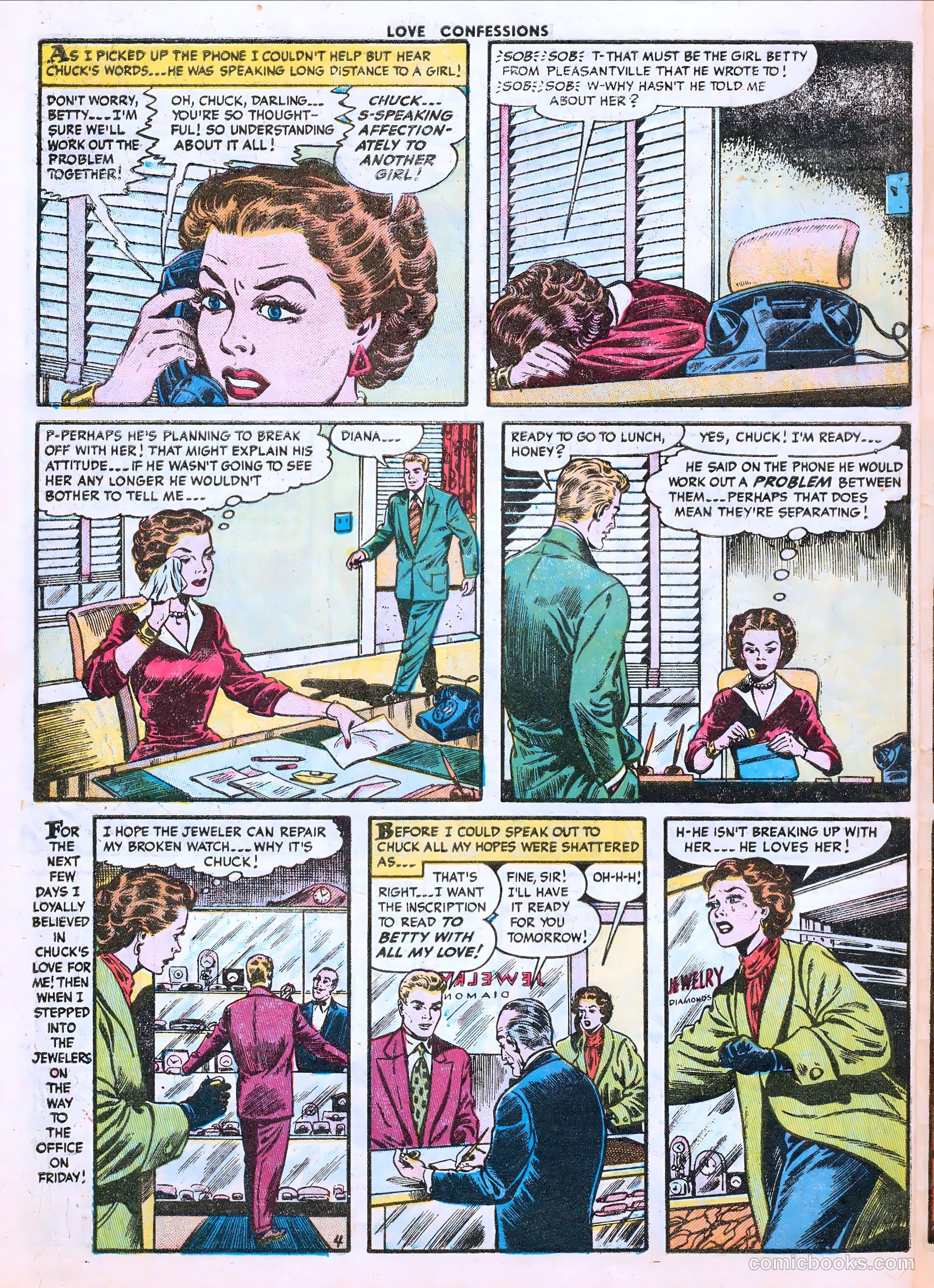 Love Confessions #43 (1955) — page 30 of 36