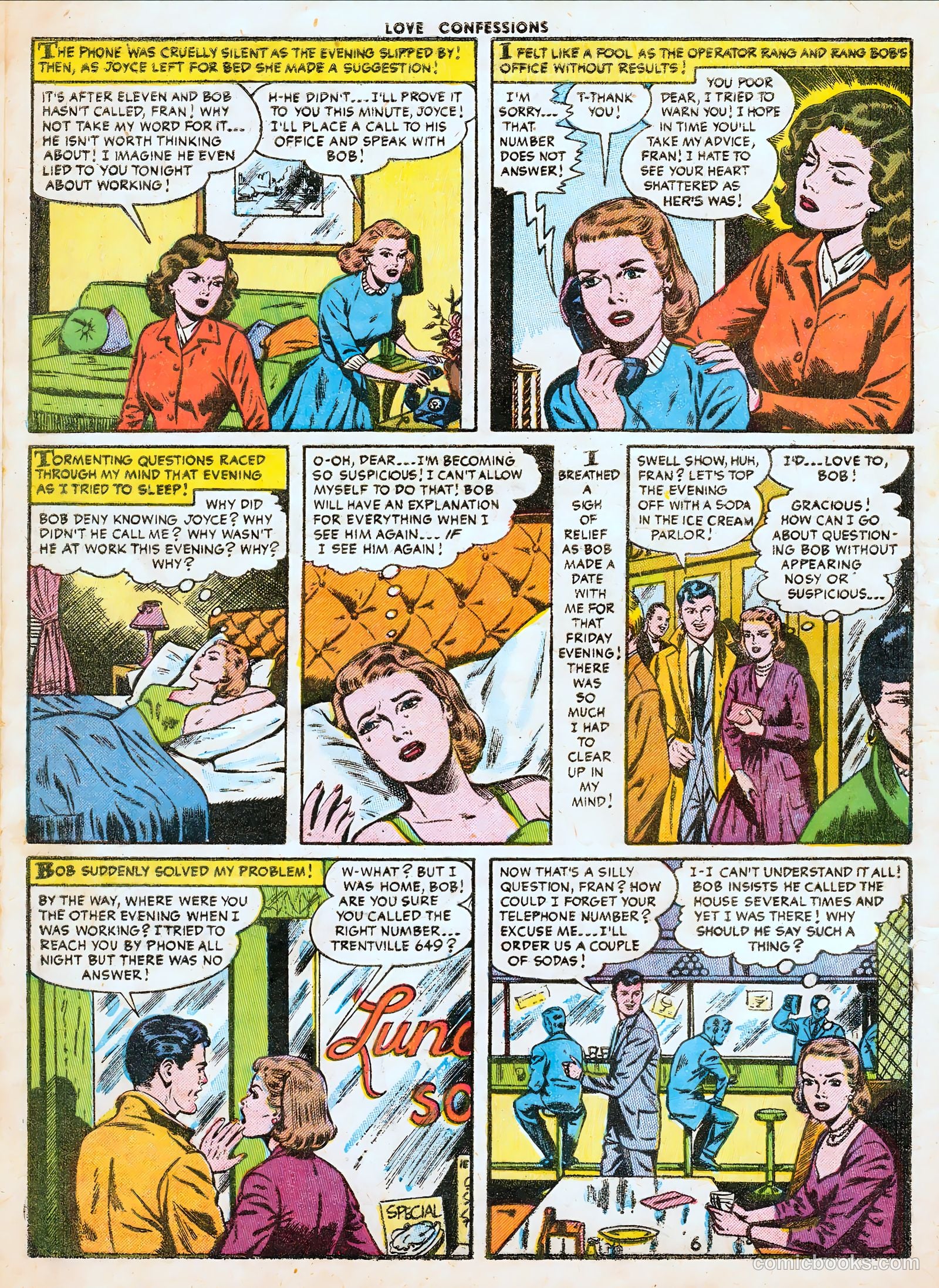 Love Confessions #44 (1955) — page 8 of 36
