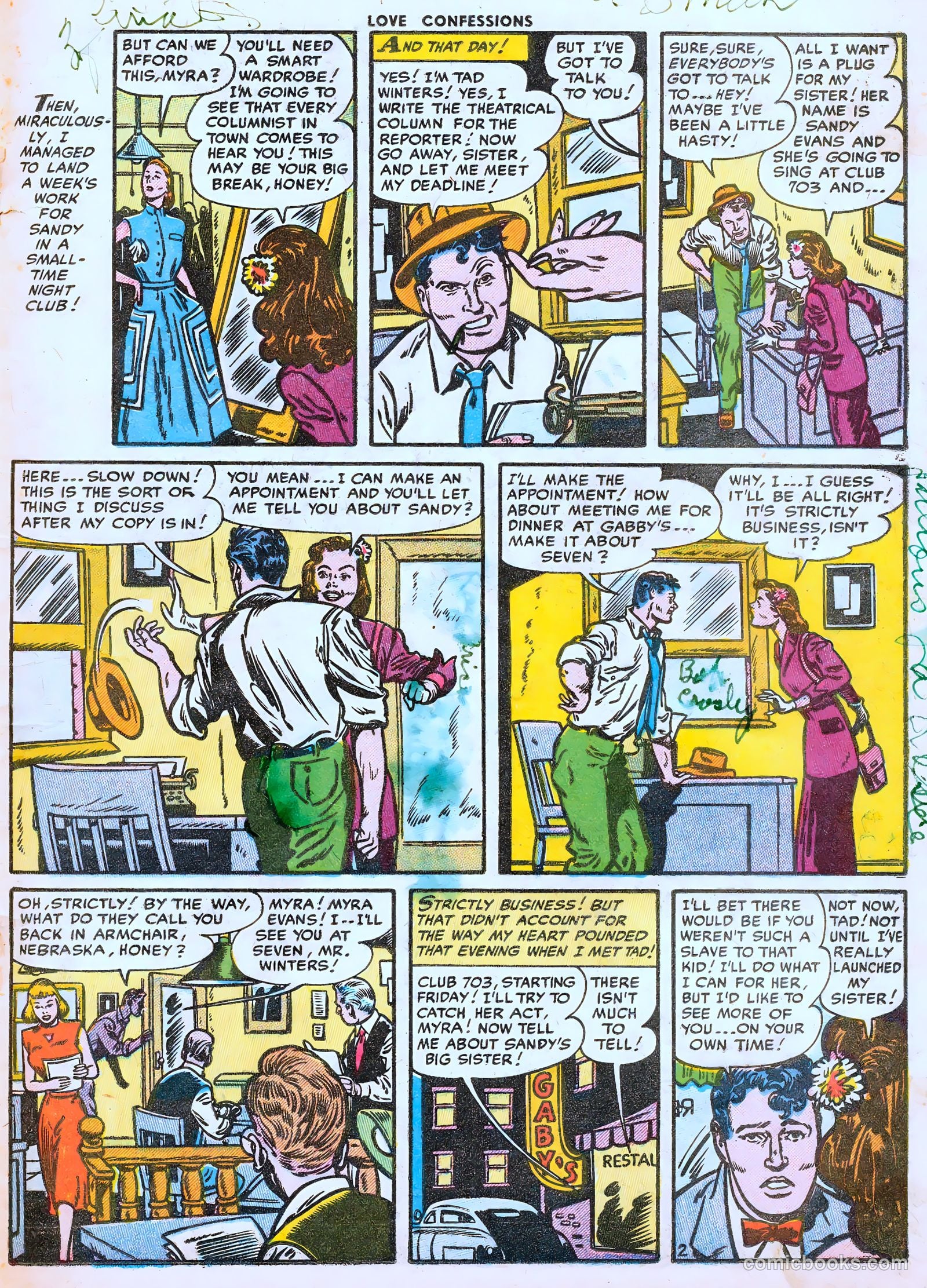 Love Confessions #44 (1955) — page 19 of 36