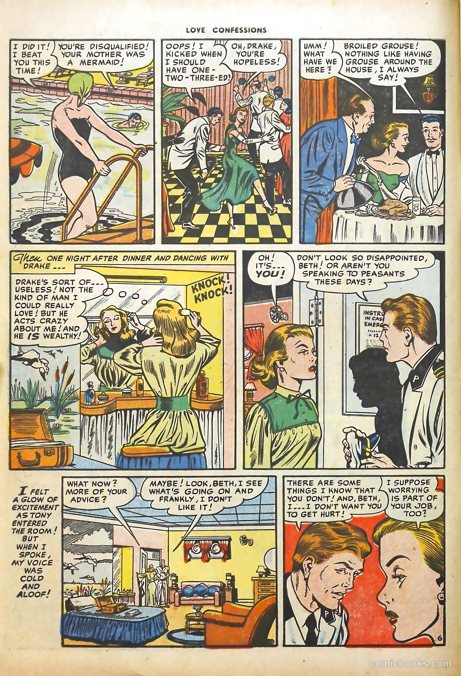 Love Confessions #45 (1955) — page 8 of 36