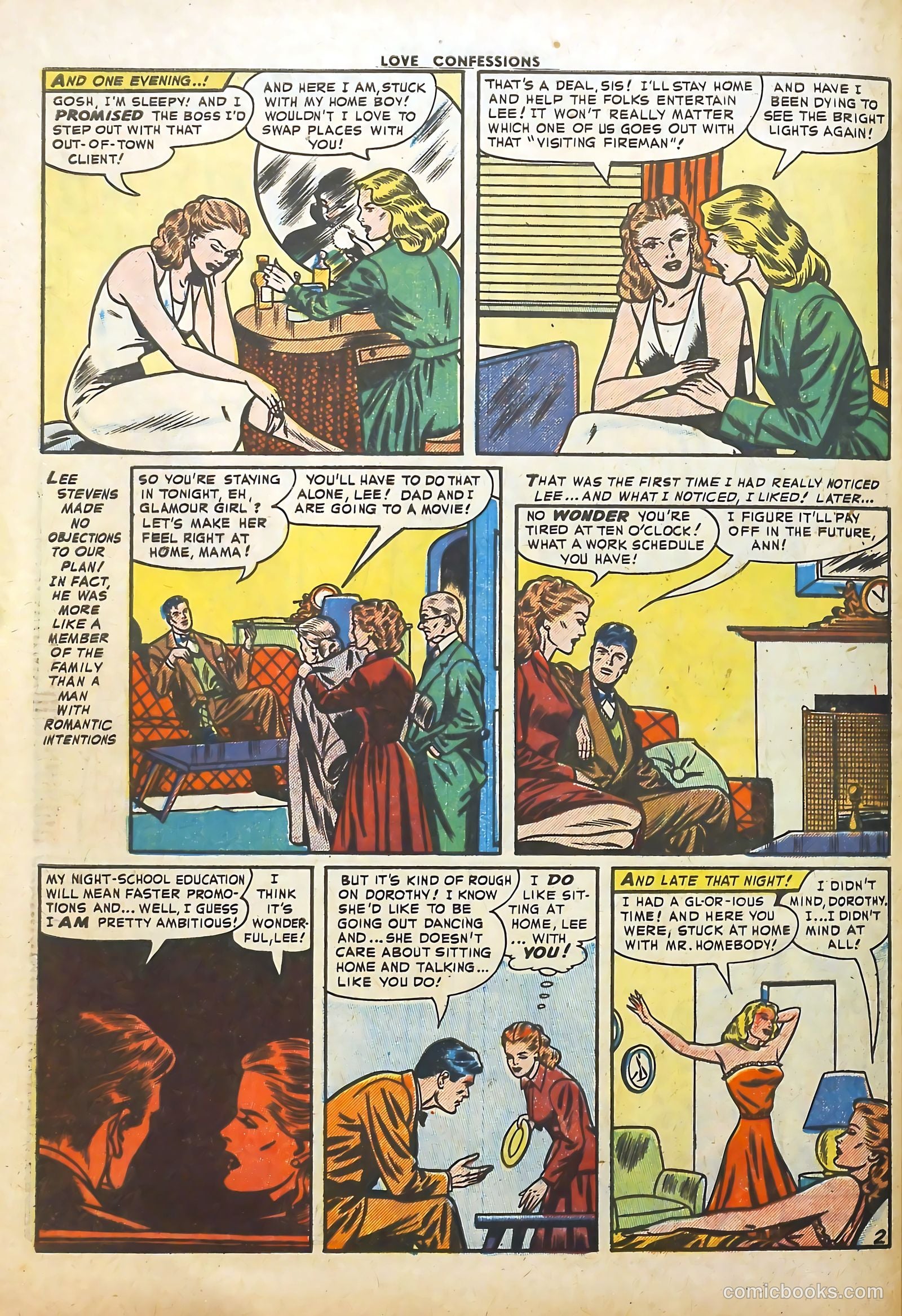 Love Confessions #45 (1955) — page 28 of 36