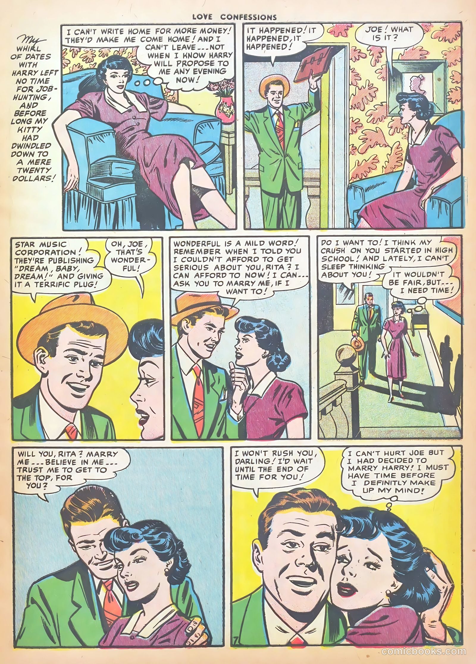 Love Confessions #46 (1955) — page 9 of 36
