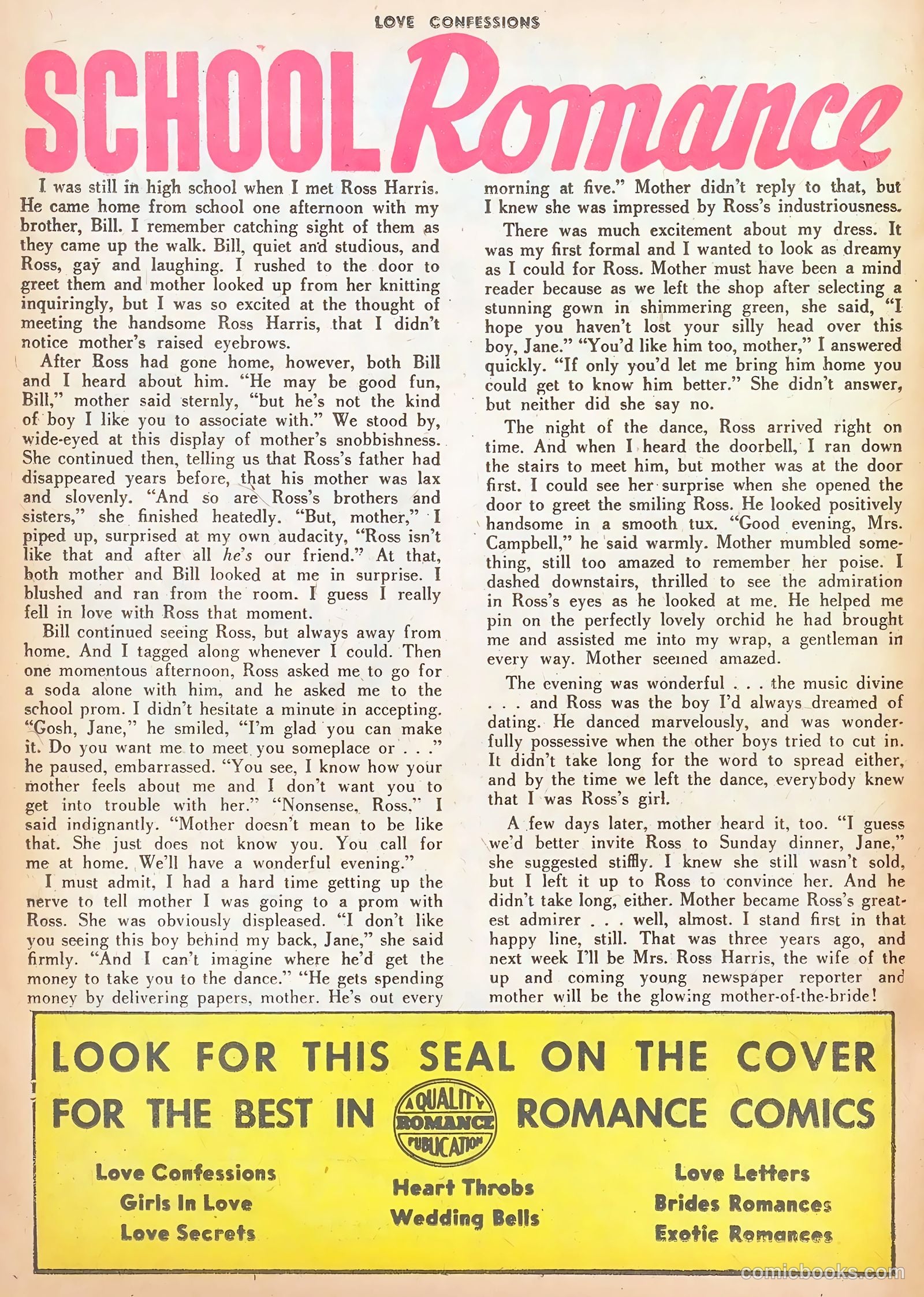 Love Confessions #46 (1955) — page 26 of 36