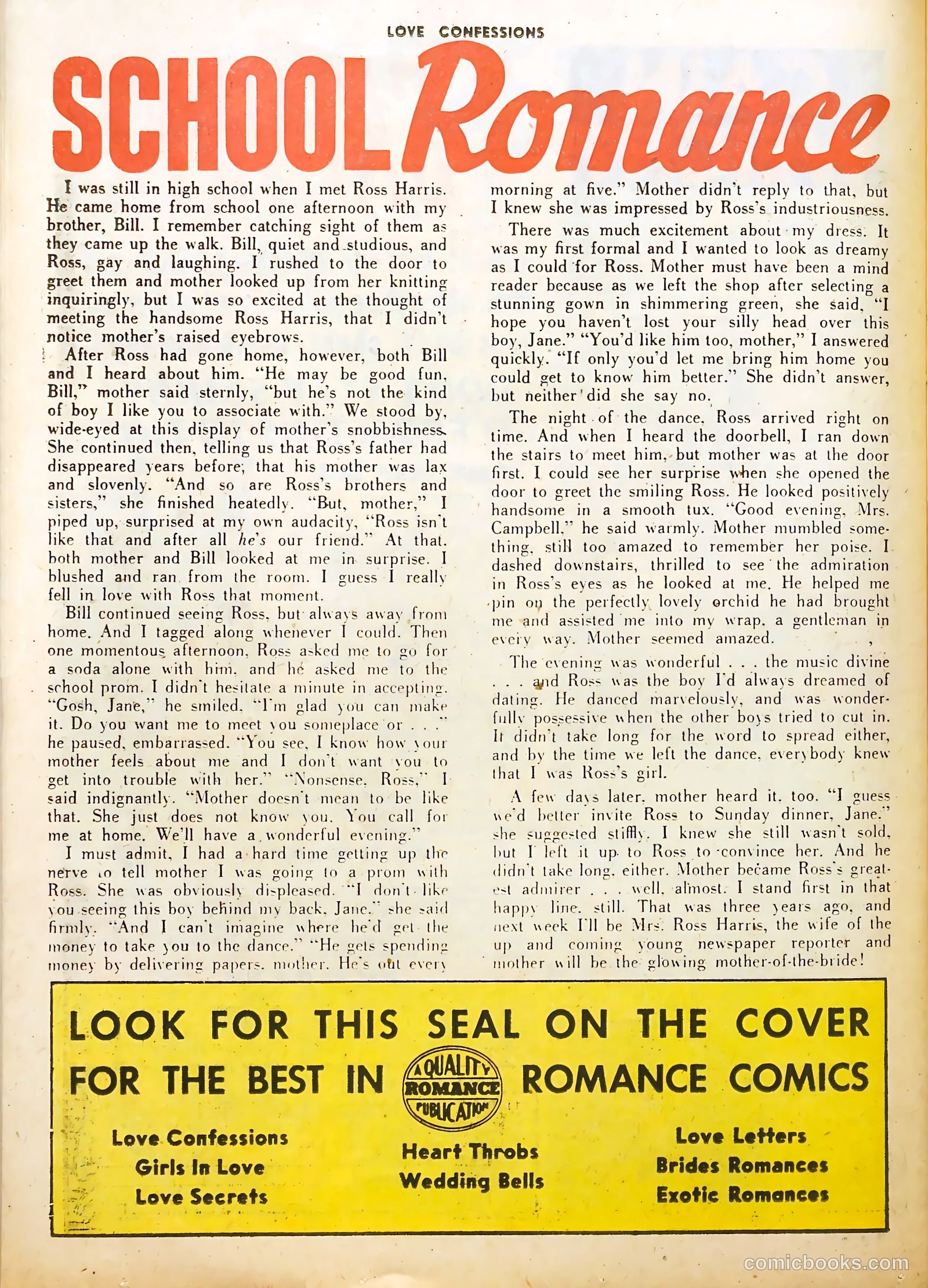 Love Confessions #47 (1956) — page 26 of 36