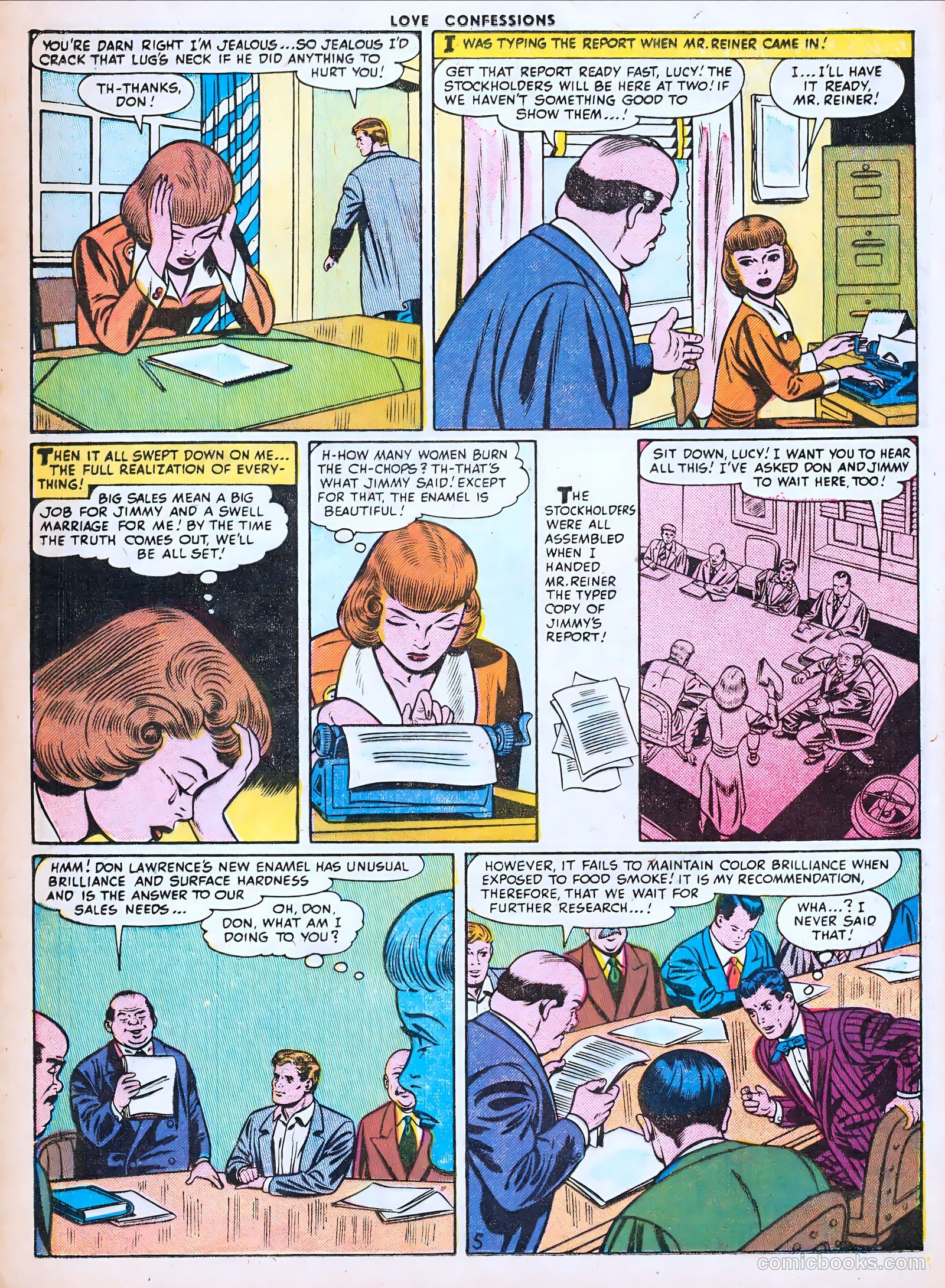 Love Confessions #50 (1956) — page 16 of 36