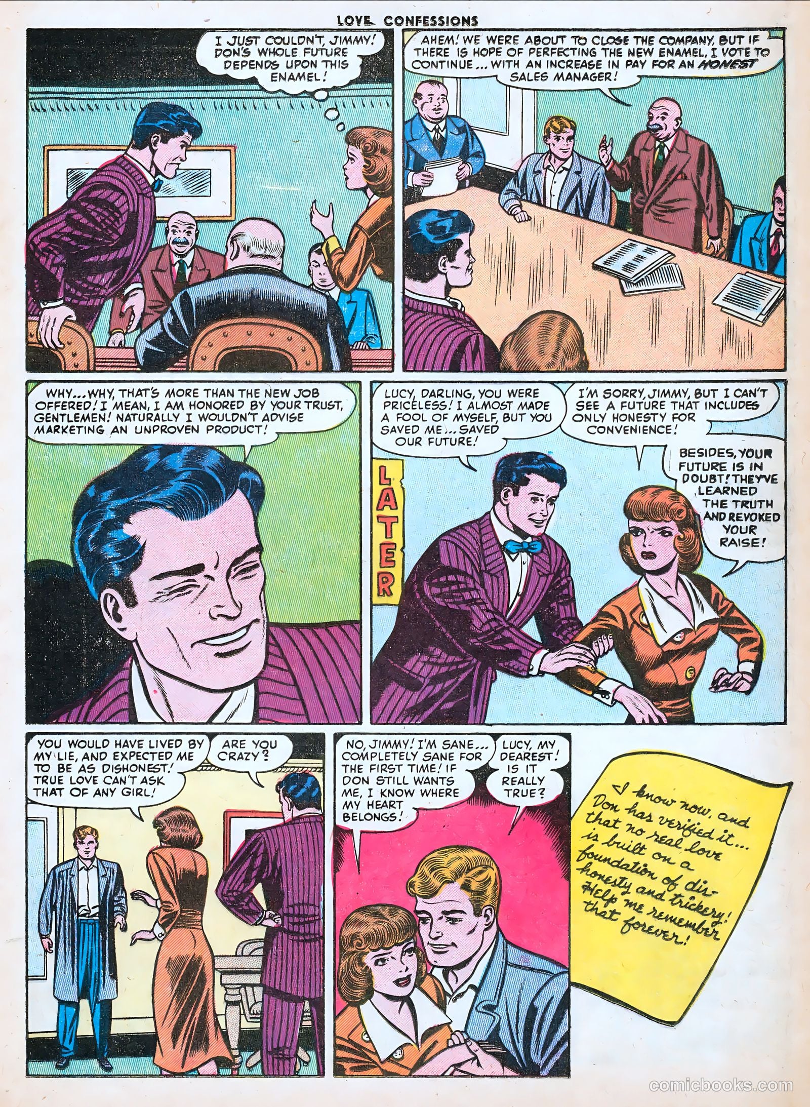 Love Confessions #50 (1956) — page 17 of 36