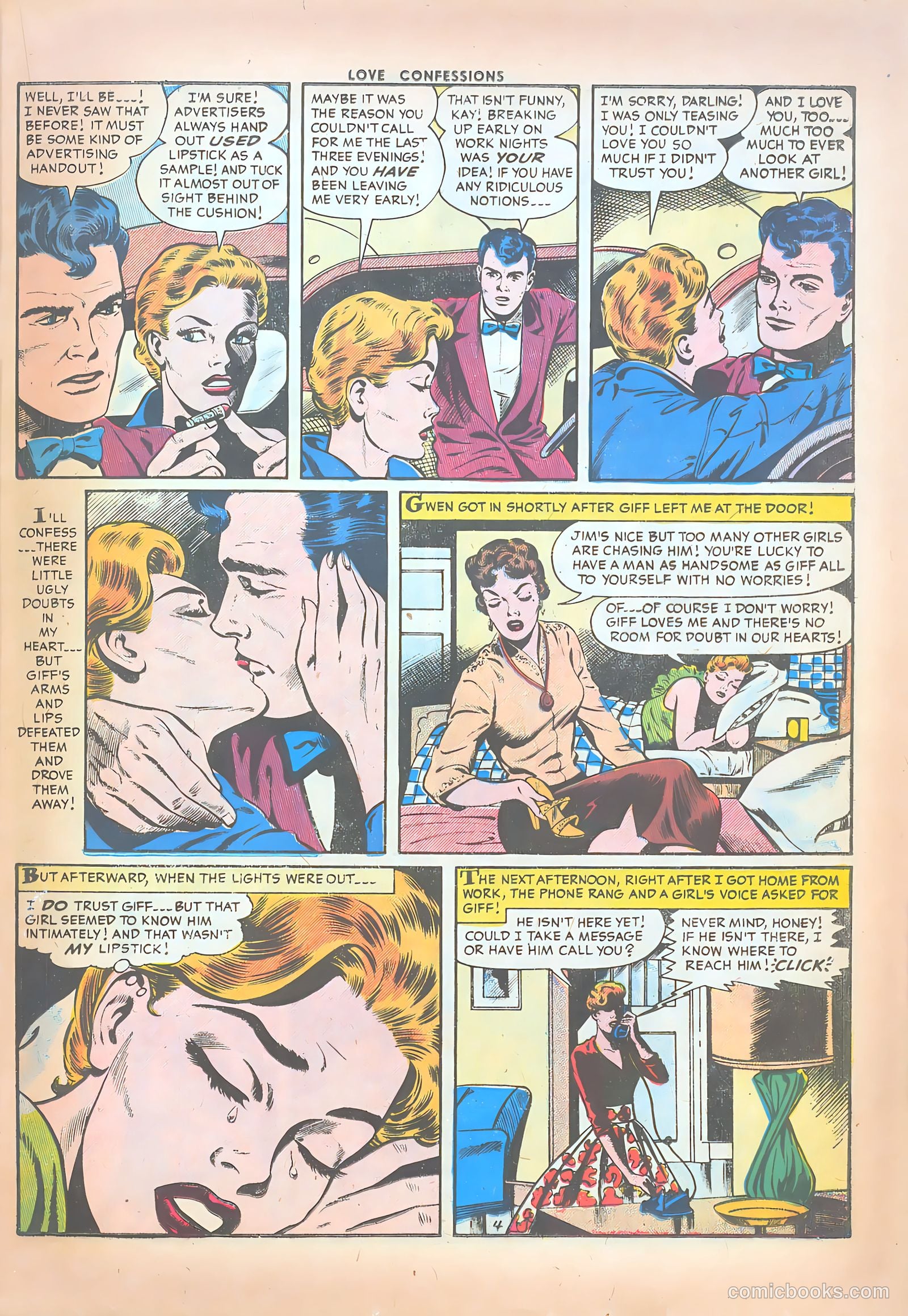 Love Confessions #51 (1956) — page 21 of 36