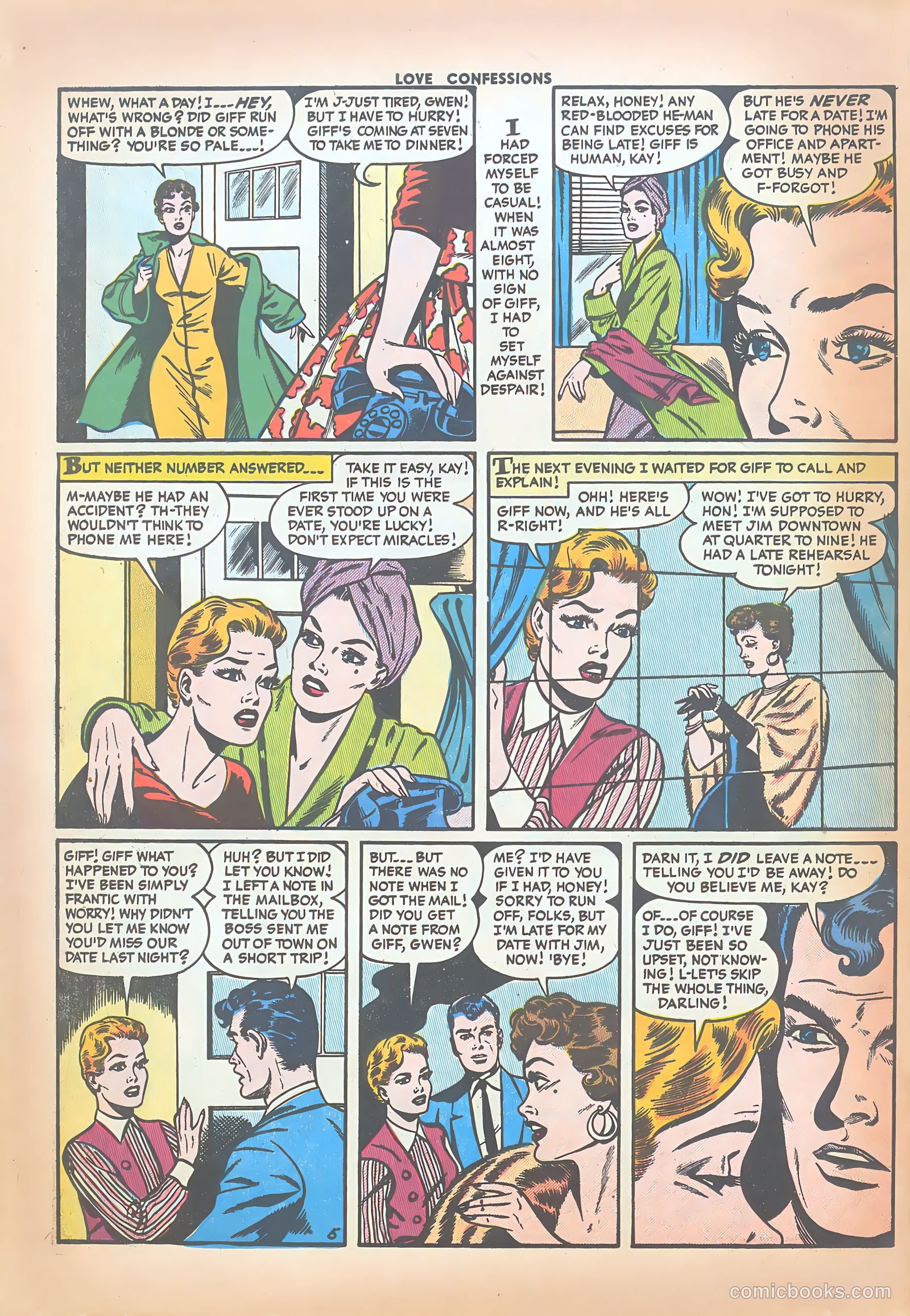 Love Confessions #51 (1956) — page 22 of 36