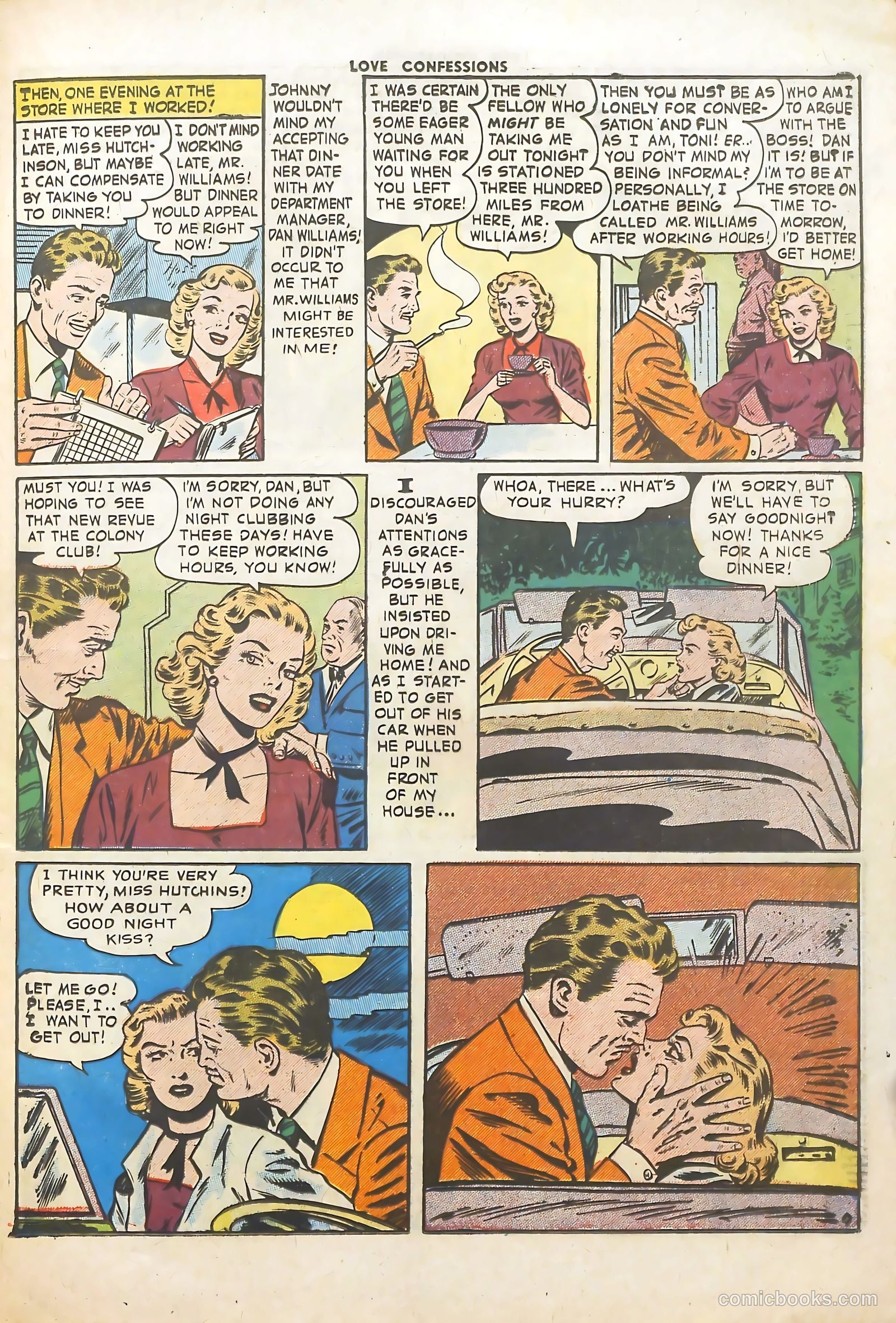 Love Confessions #52 (1956) — page 21 of 36