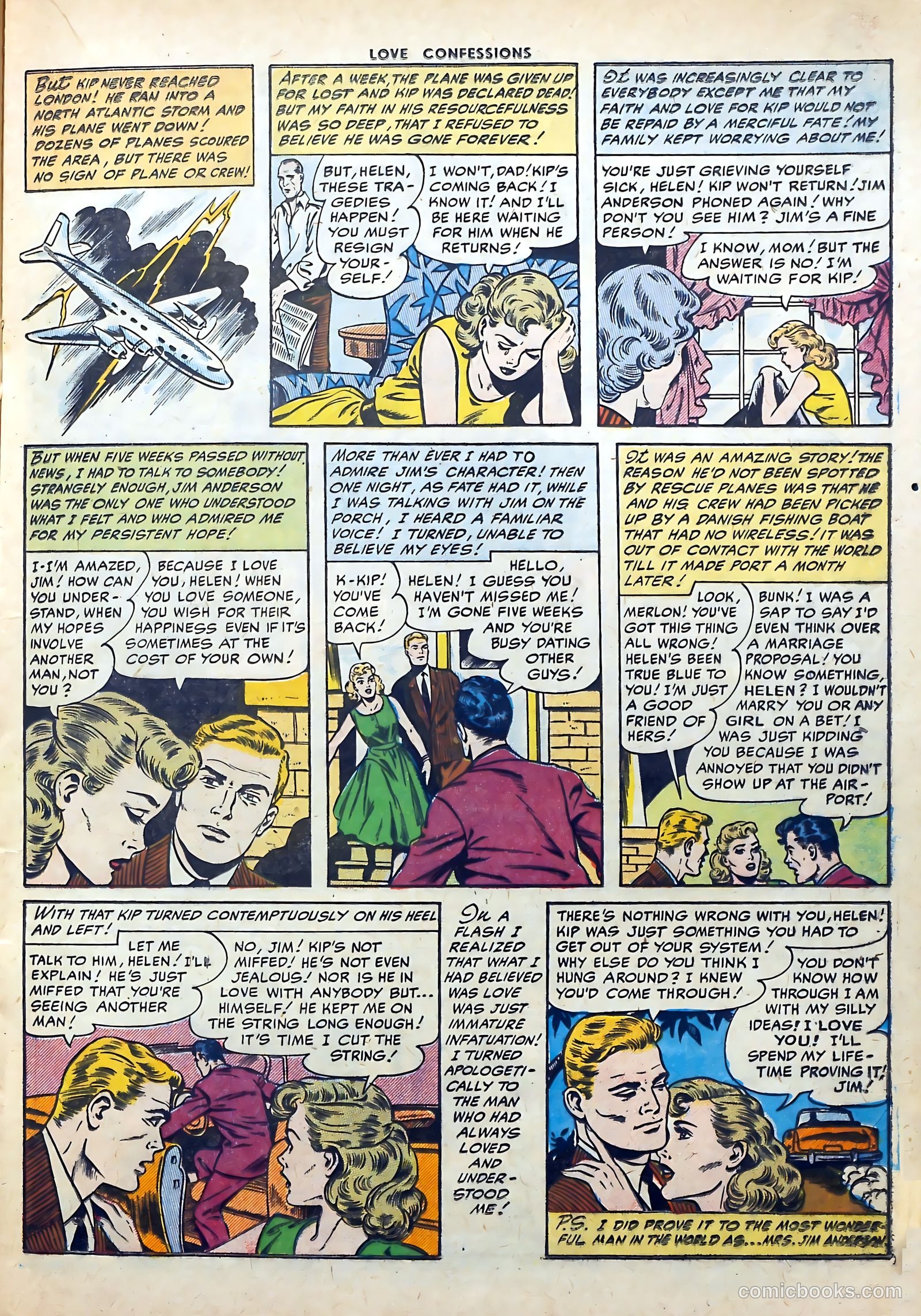 Love Confessions #53 (1956) — page 17 of 36