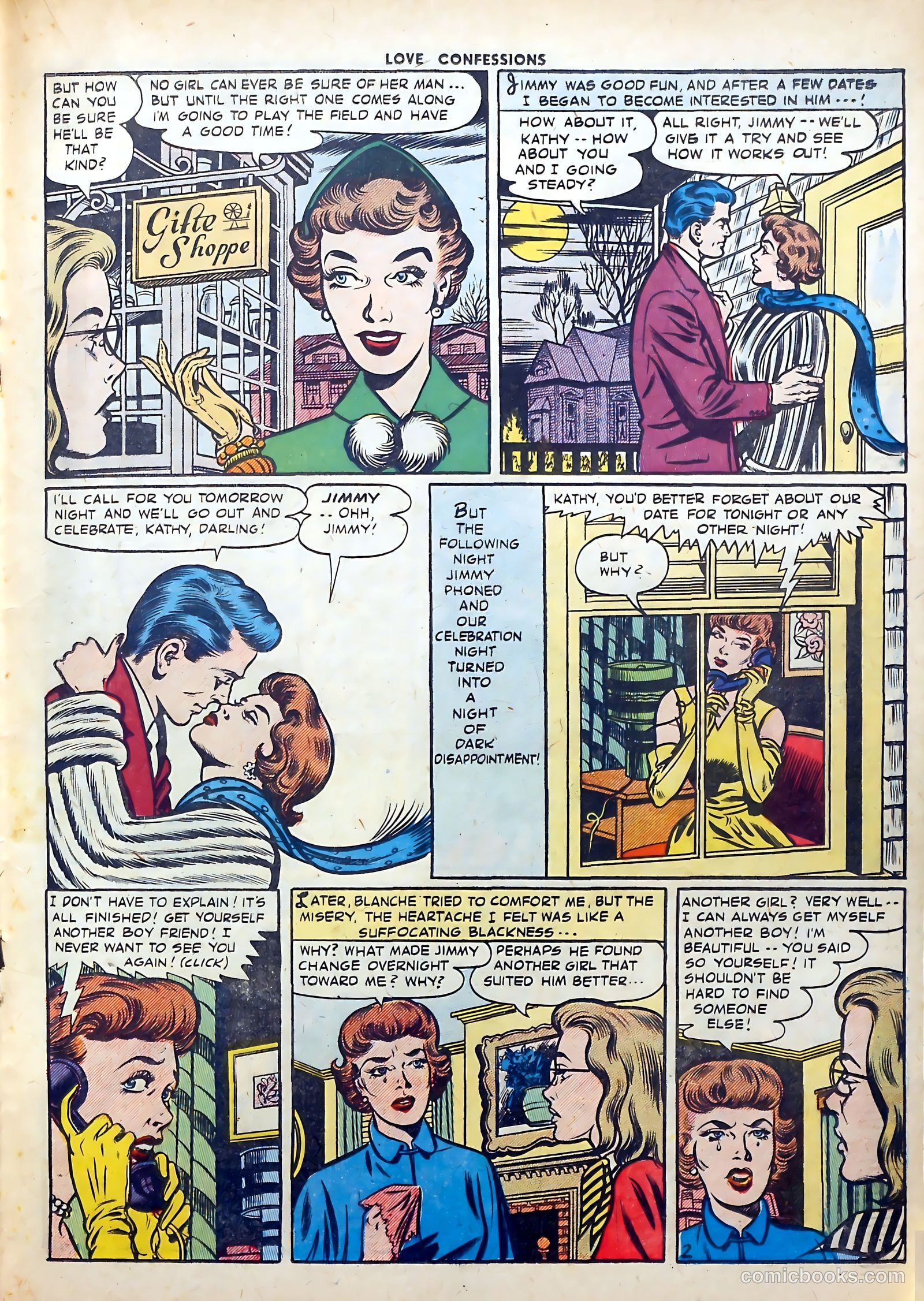 Love Confessions #53 (1956) — page 19 of 36