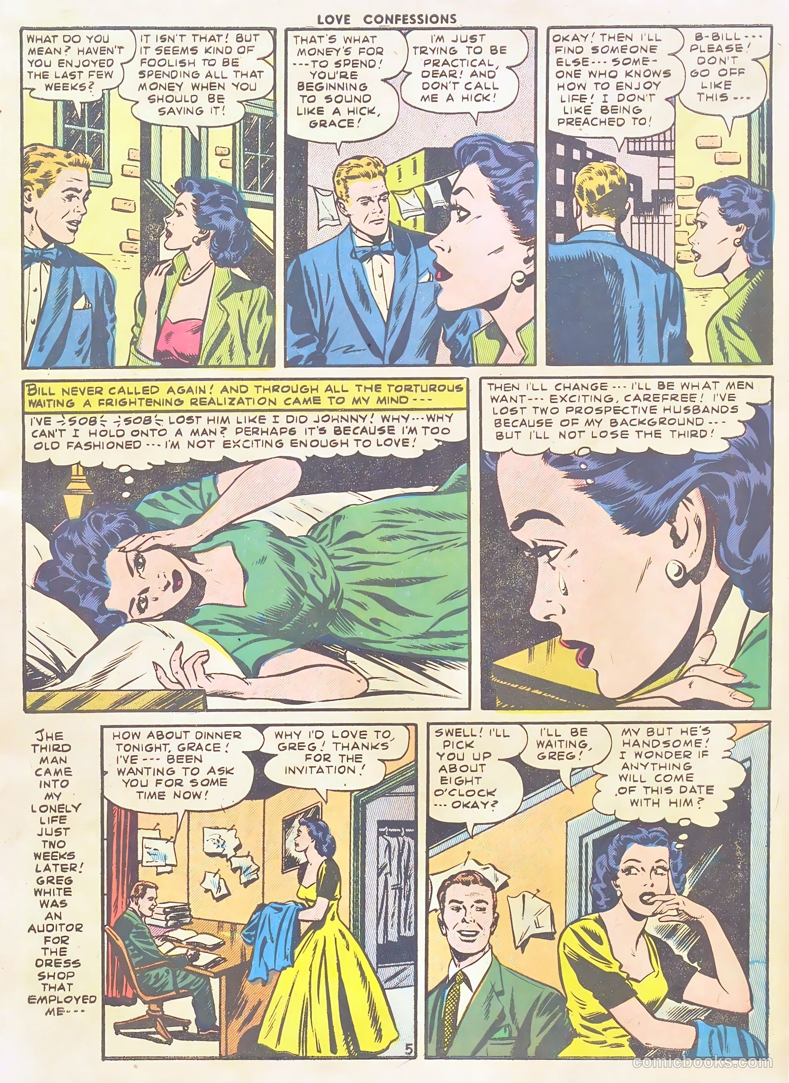 Love Confessions #54 (1956) — page 7 of 37