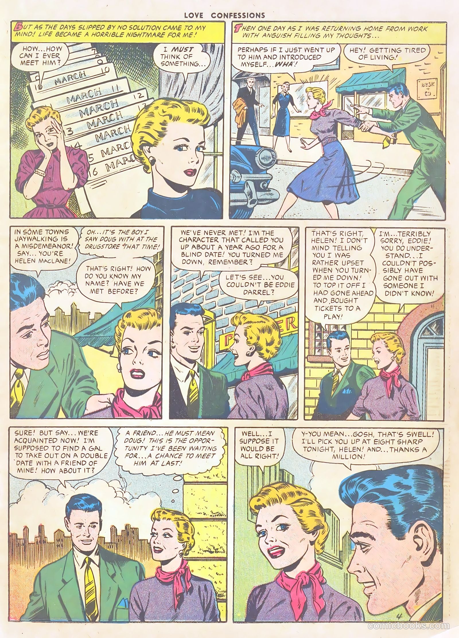 Love Confessions #54 (1956) — page 21 of 37