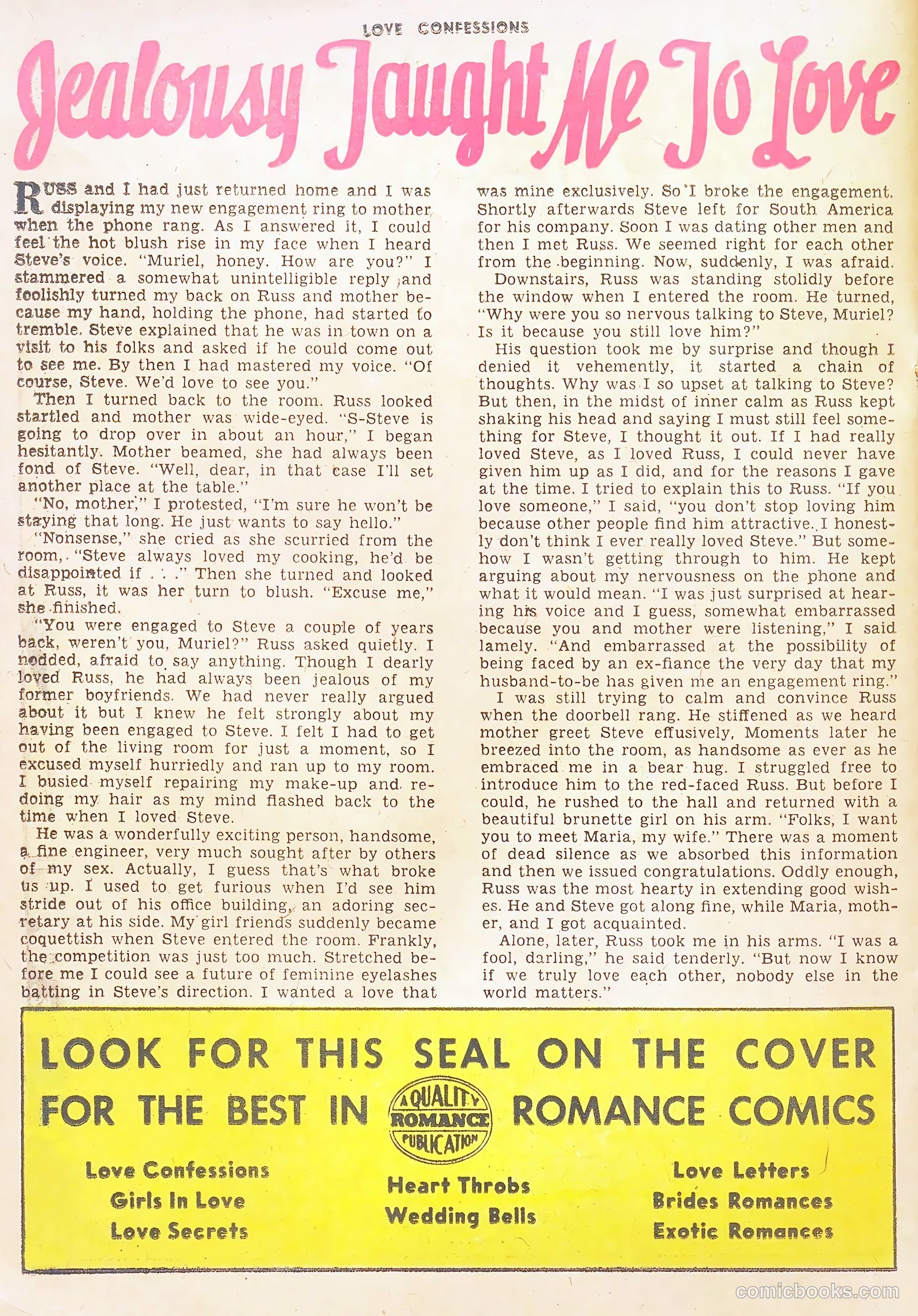 Love Confessions #54 (1956) — page 26 of 37