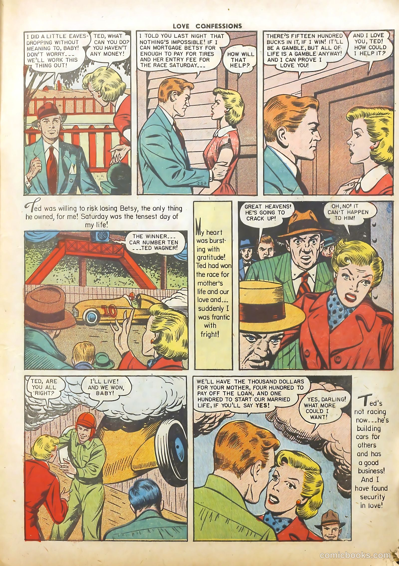 Love Confessions #8 (1951) — page 17 of 53