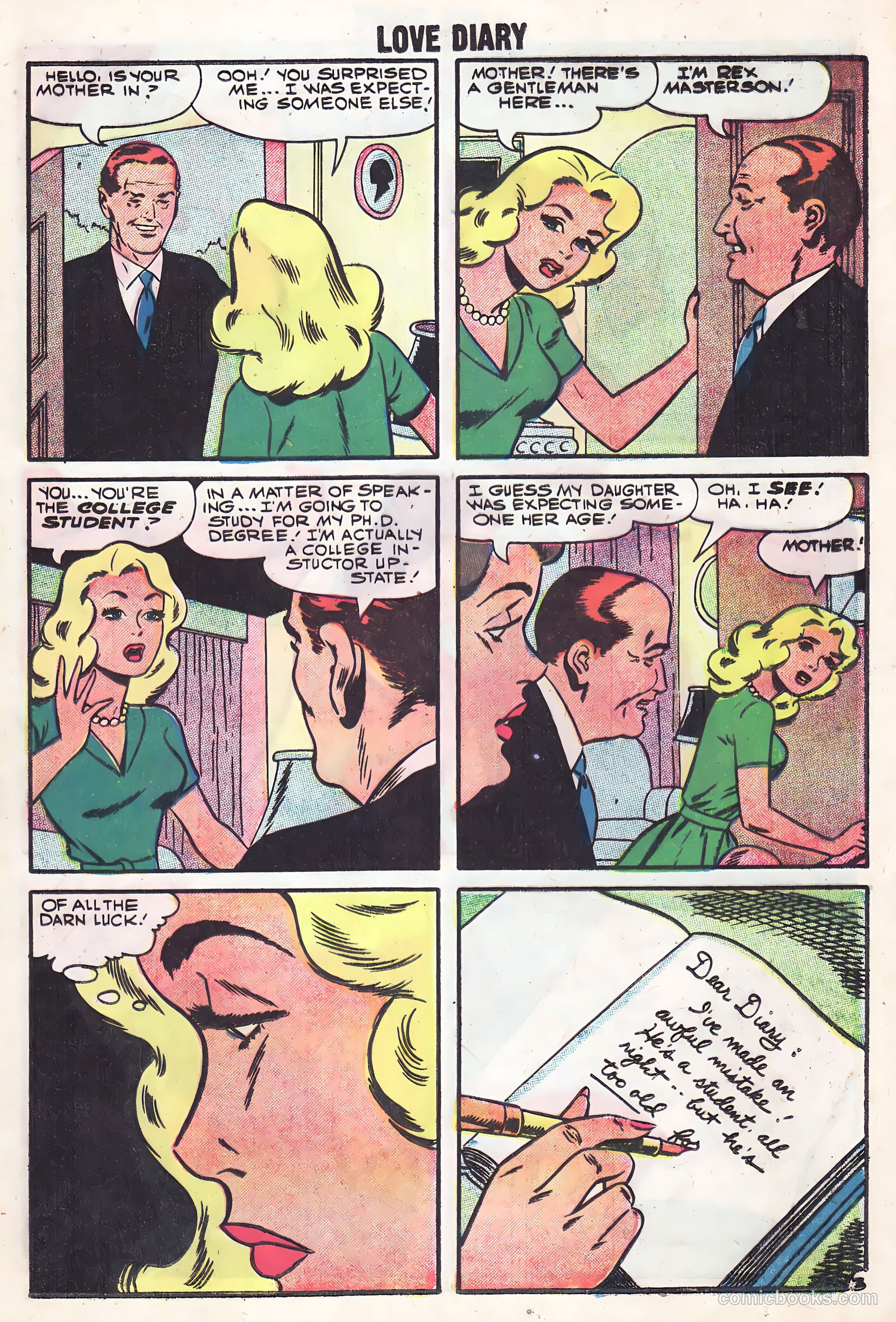 Love Diary #1 (1958) — page 13 of 36