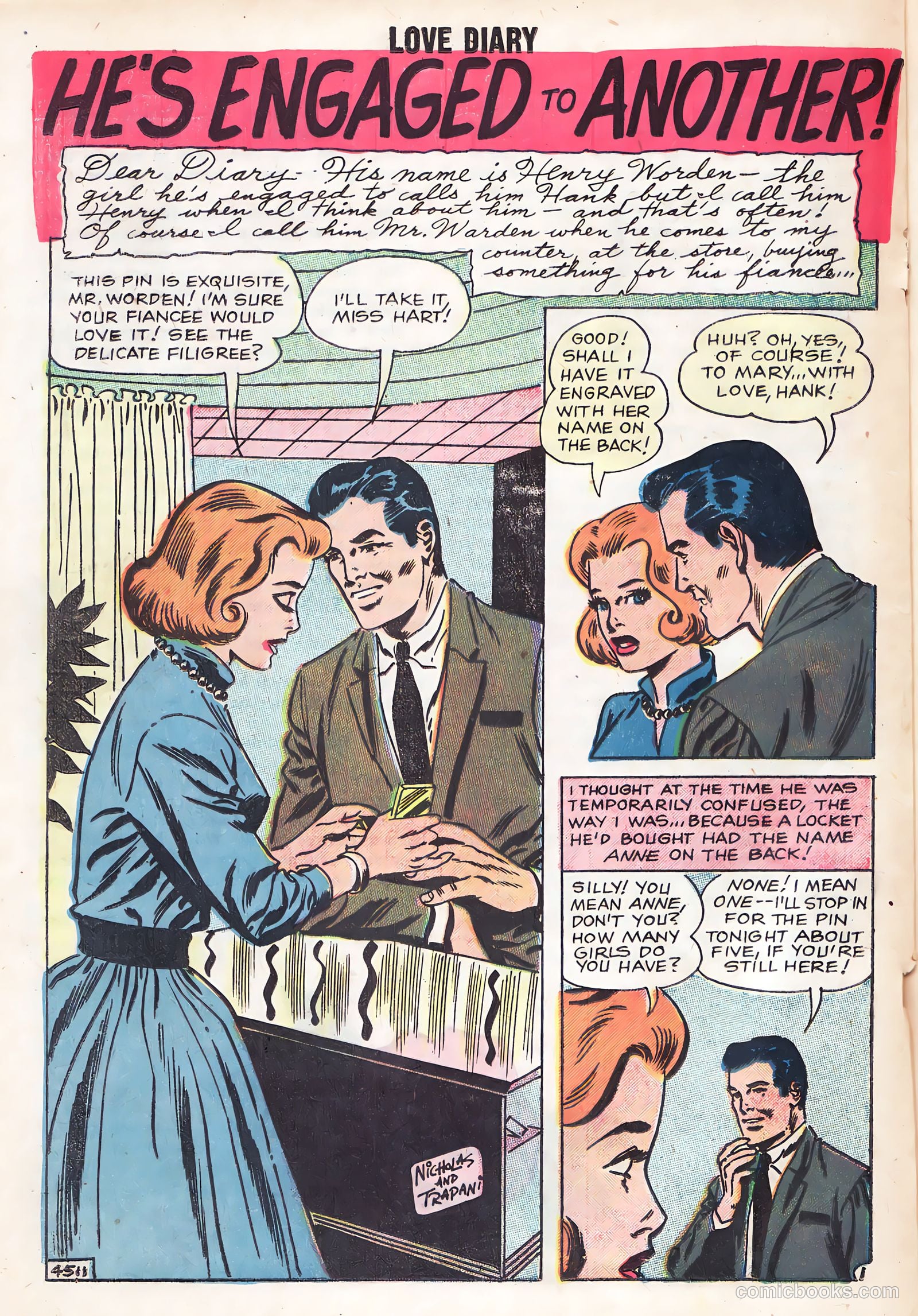 Love Diary #1 (1958) — page 20 of 36