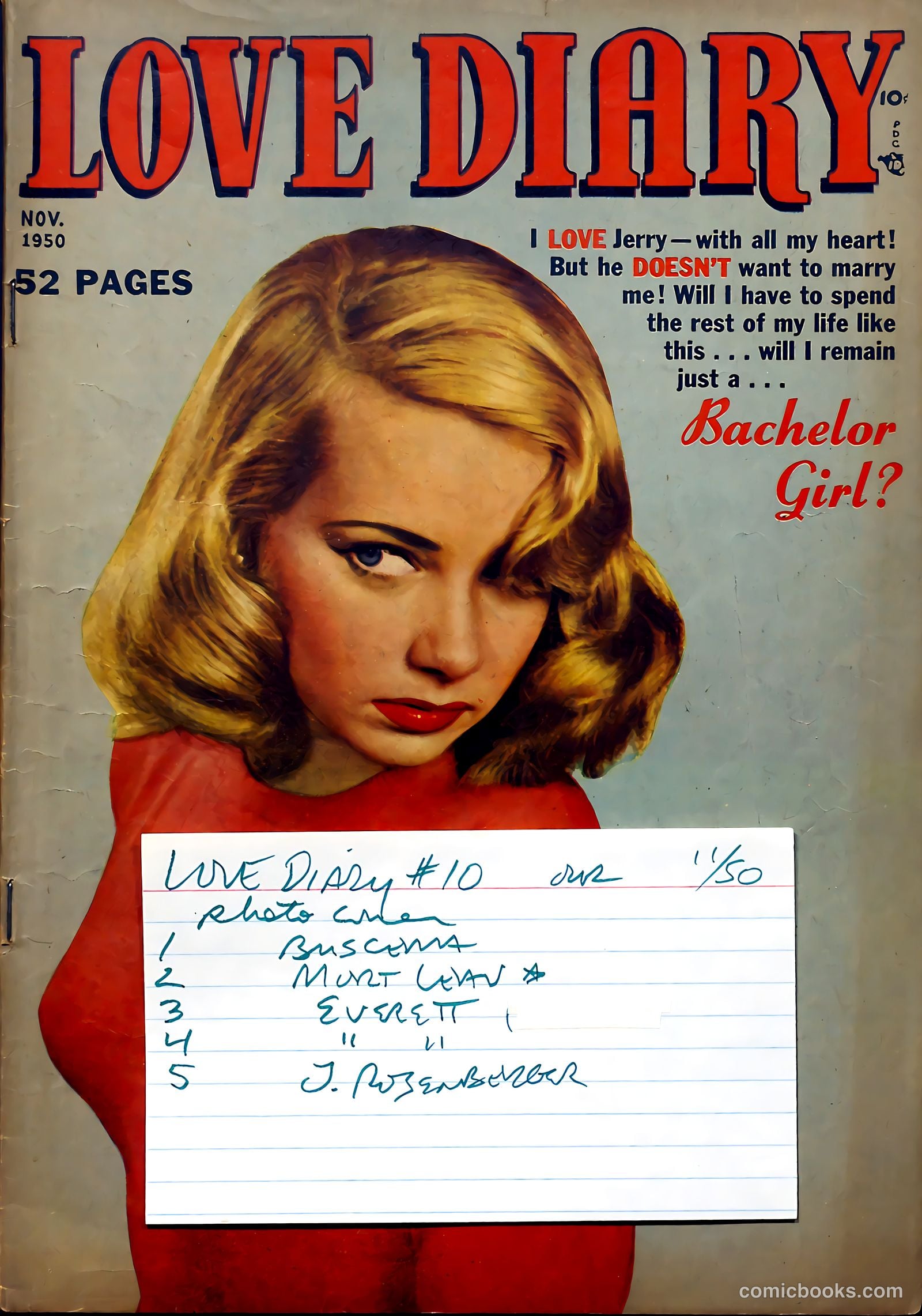 Love Diary #10 (1960) — page 53 of 53