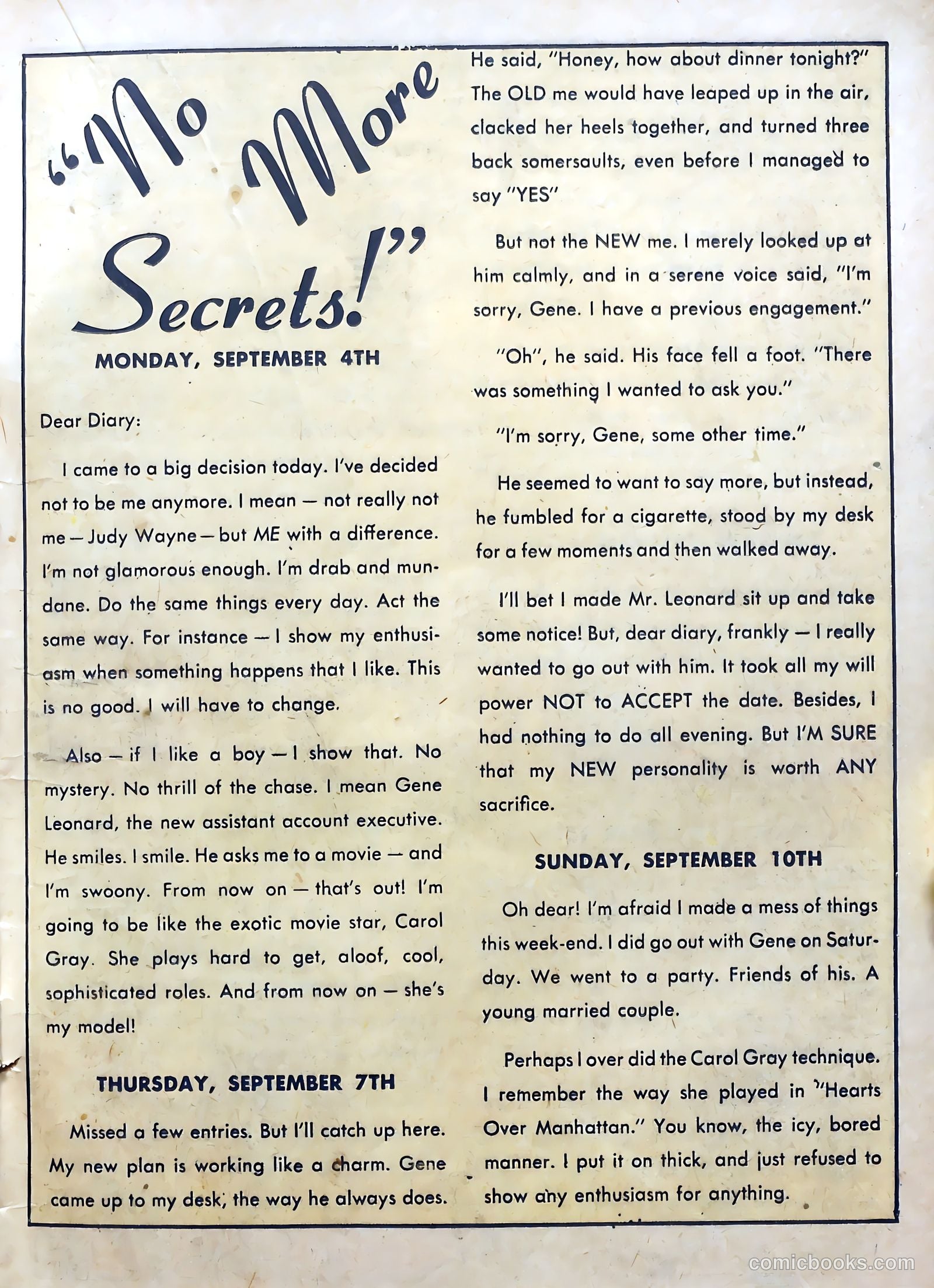Love Diary #11 (1950) — page 23 of 52