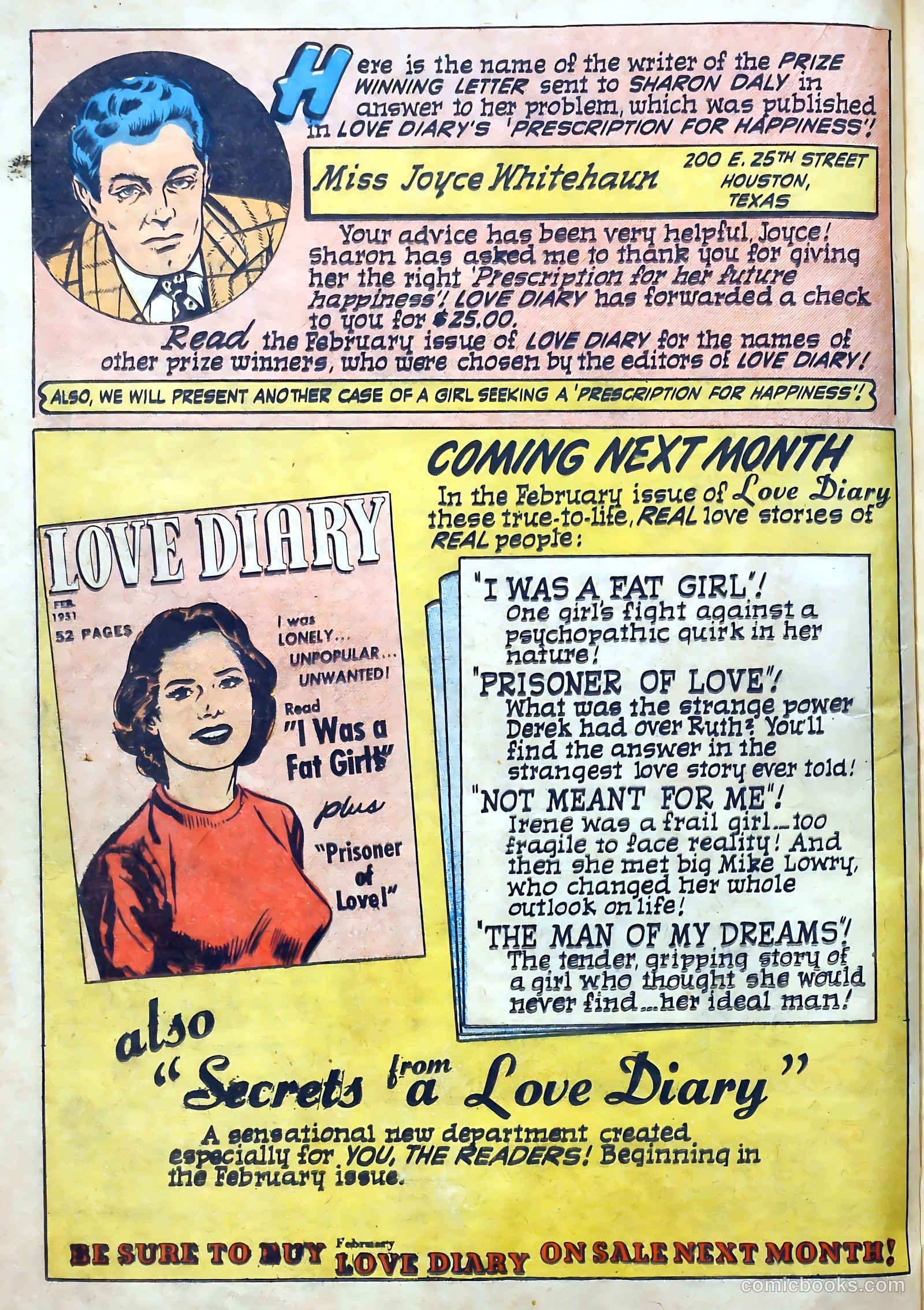Love Diary #12 (1951) — page 30 of 52