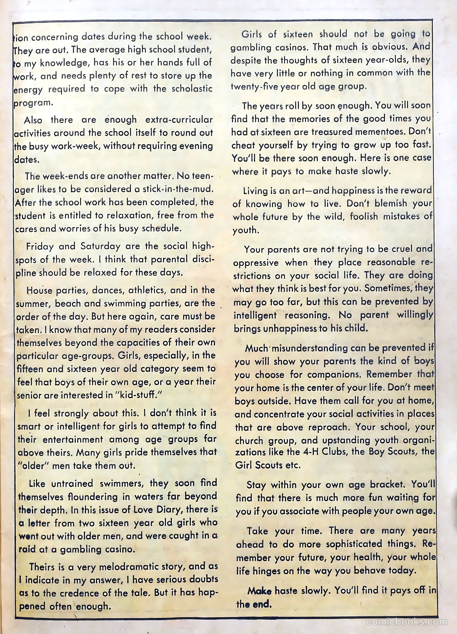 Love Diary #12 (1951) — page 39 of 52