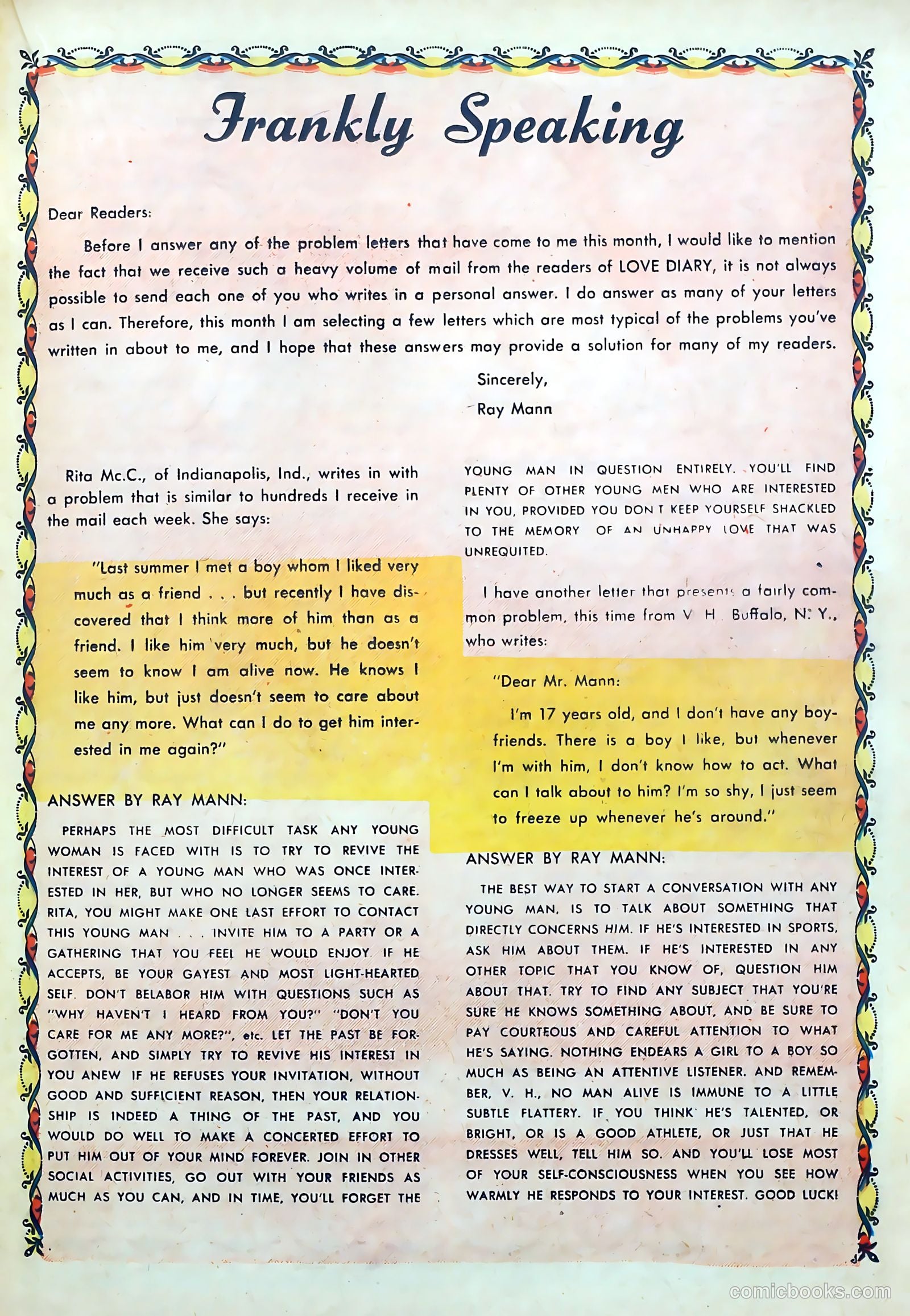 Love Diary #15 (1961) — page 29 of 52