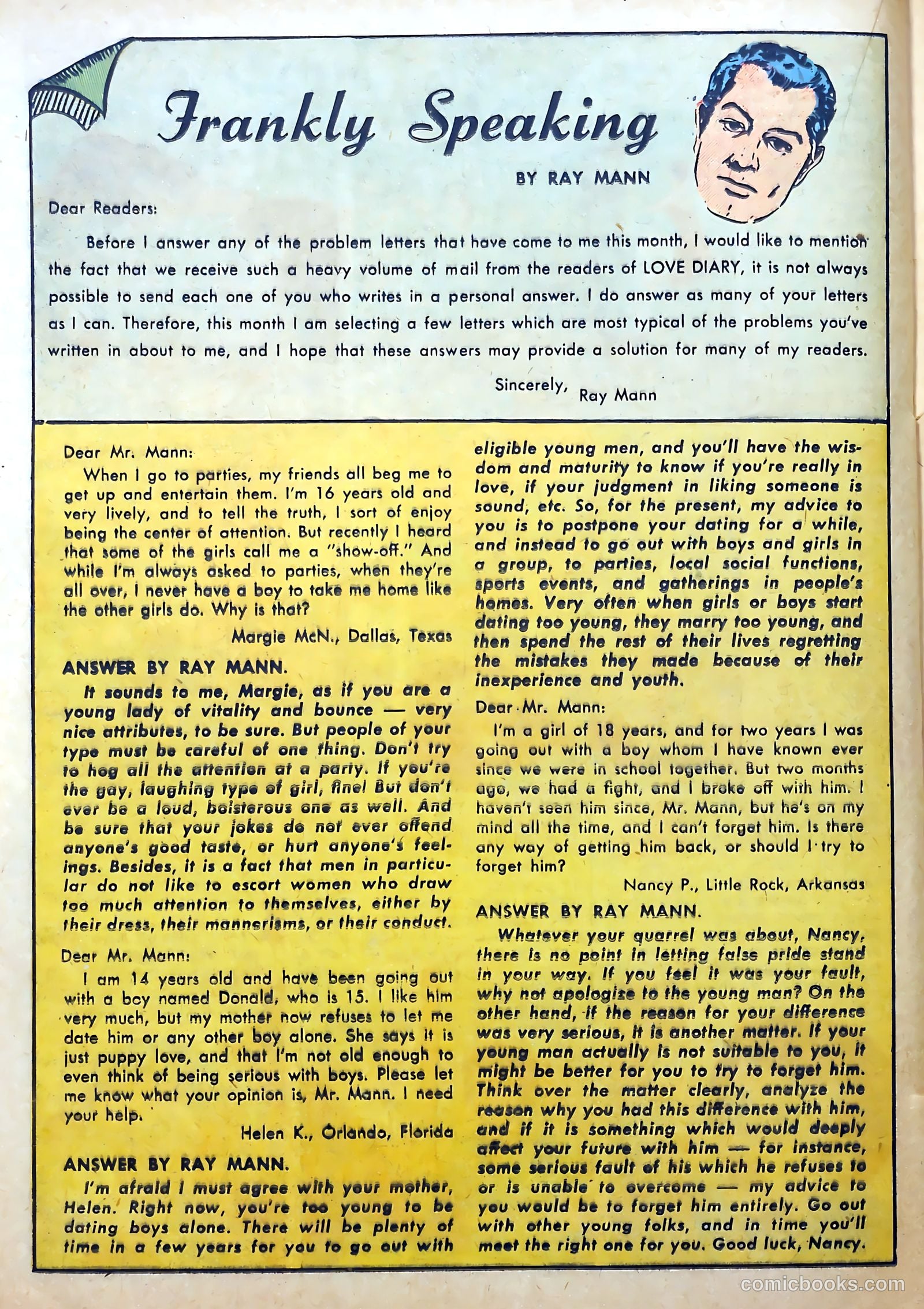 Love Diary #19 (1951) — page 30 of 52
