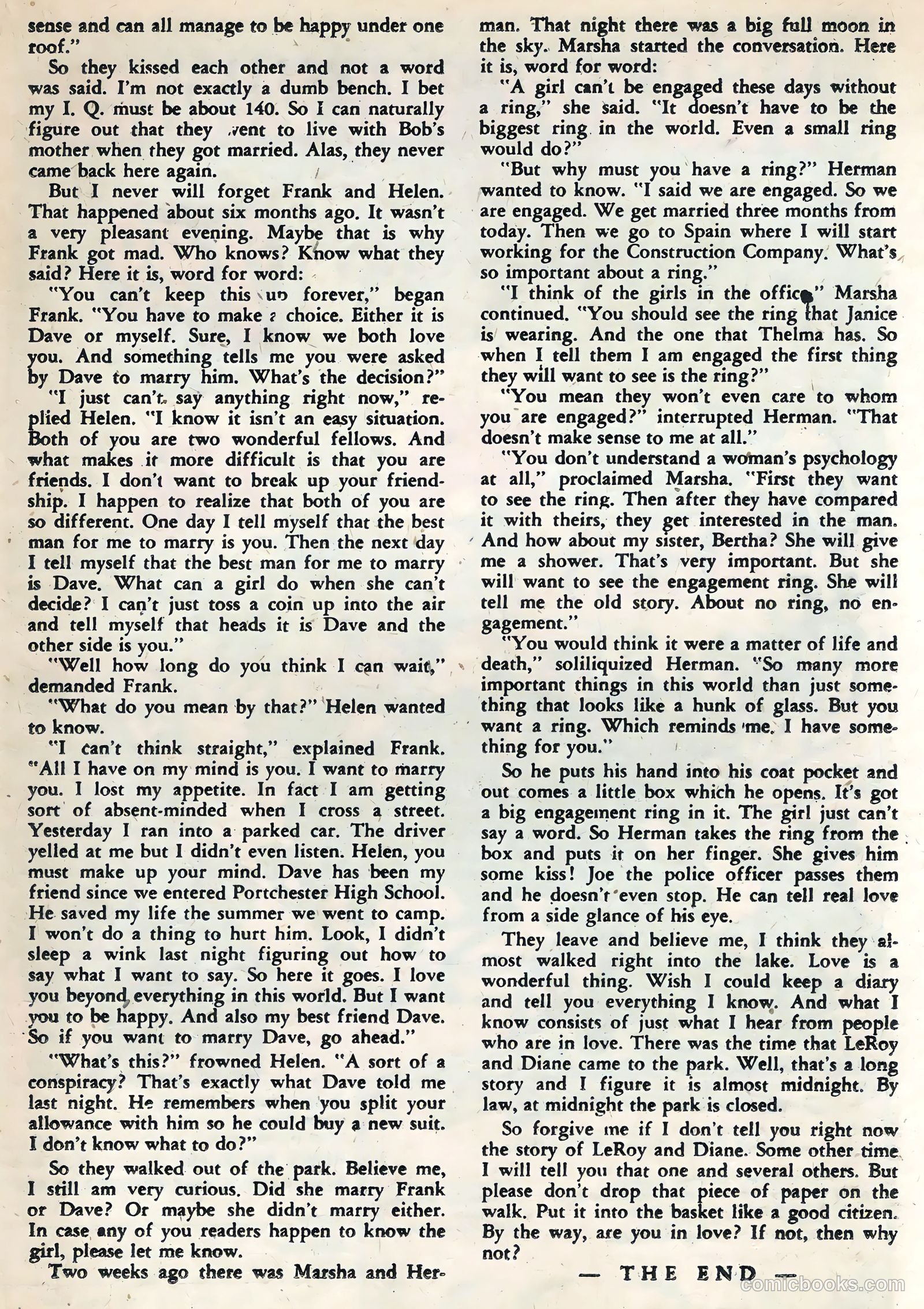 Love Diary #2 (1958) — page 21 of 36