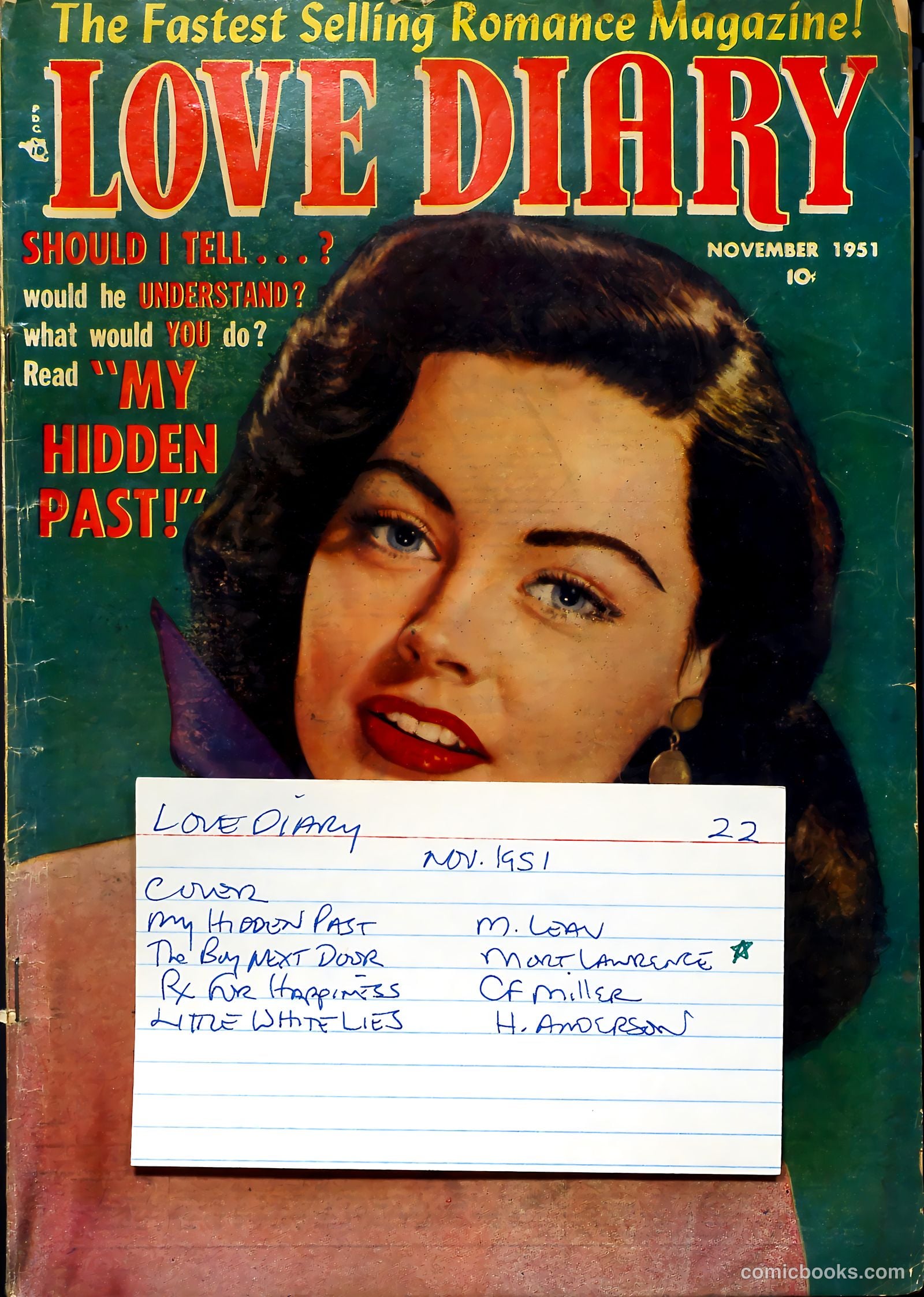 Love Diary #22 (1962) — page 37 of 37