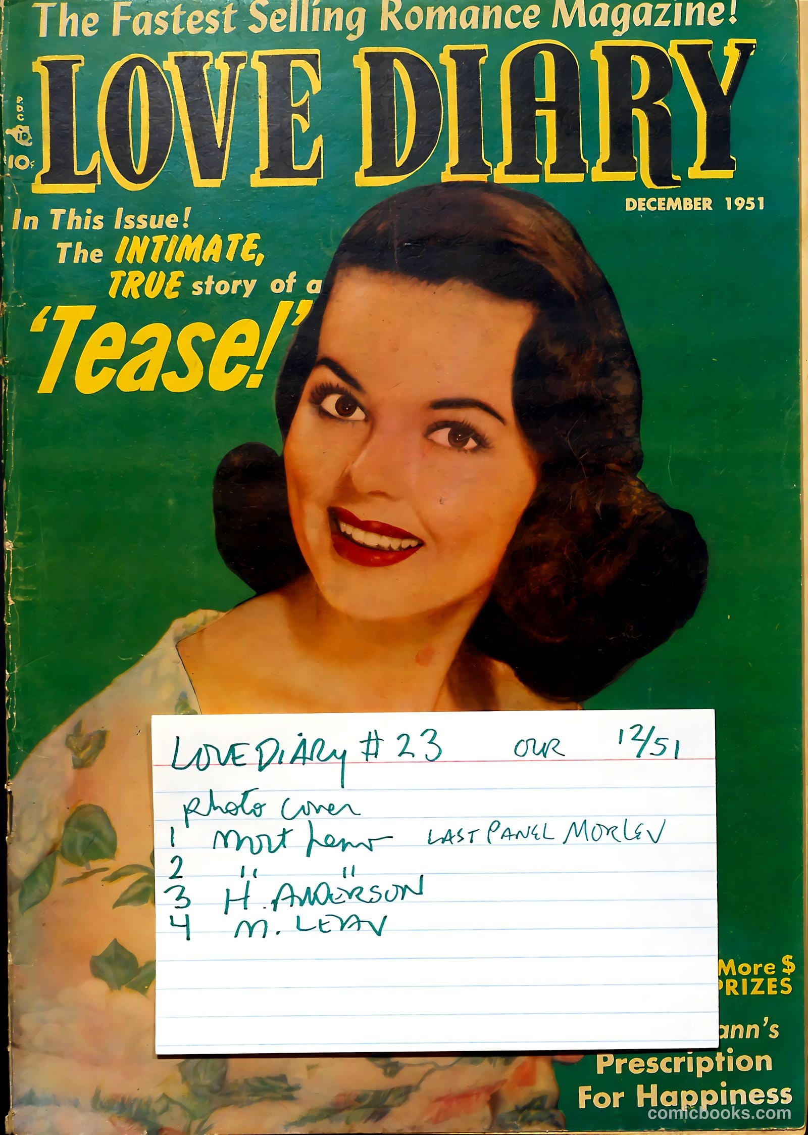 Love Diary #23 (1962) — page 37 of 37