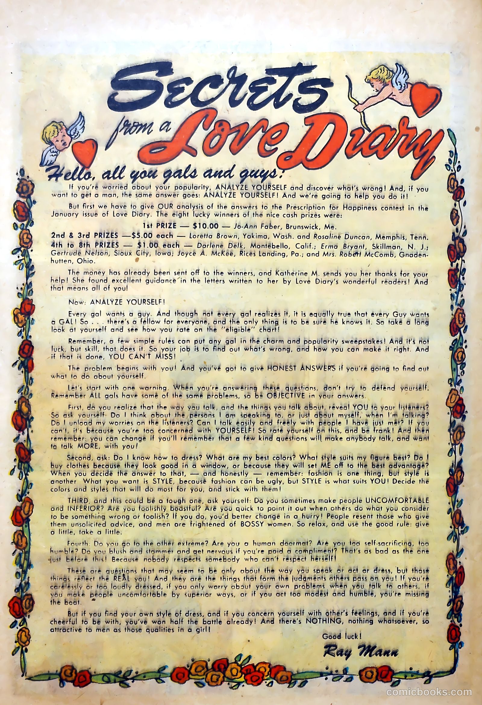 Love Diary #28 (1952) — page 22 of 36