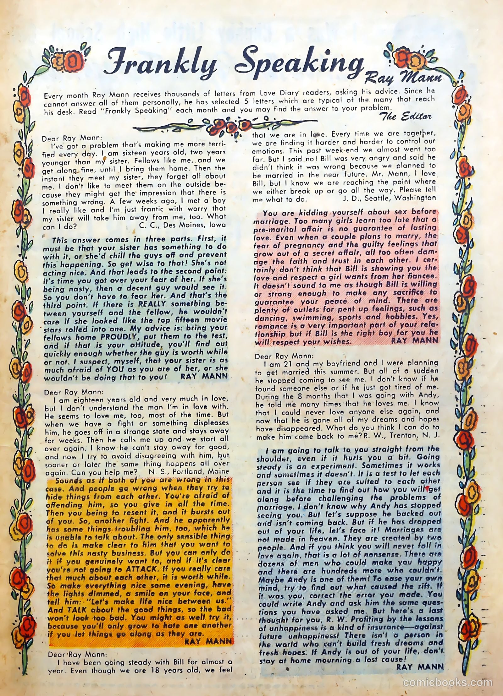 Love Diary #28 (1952) — page 25 of 36