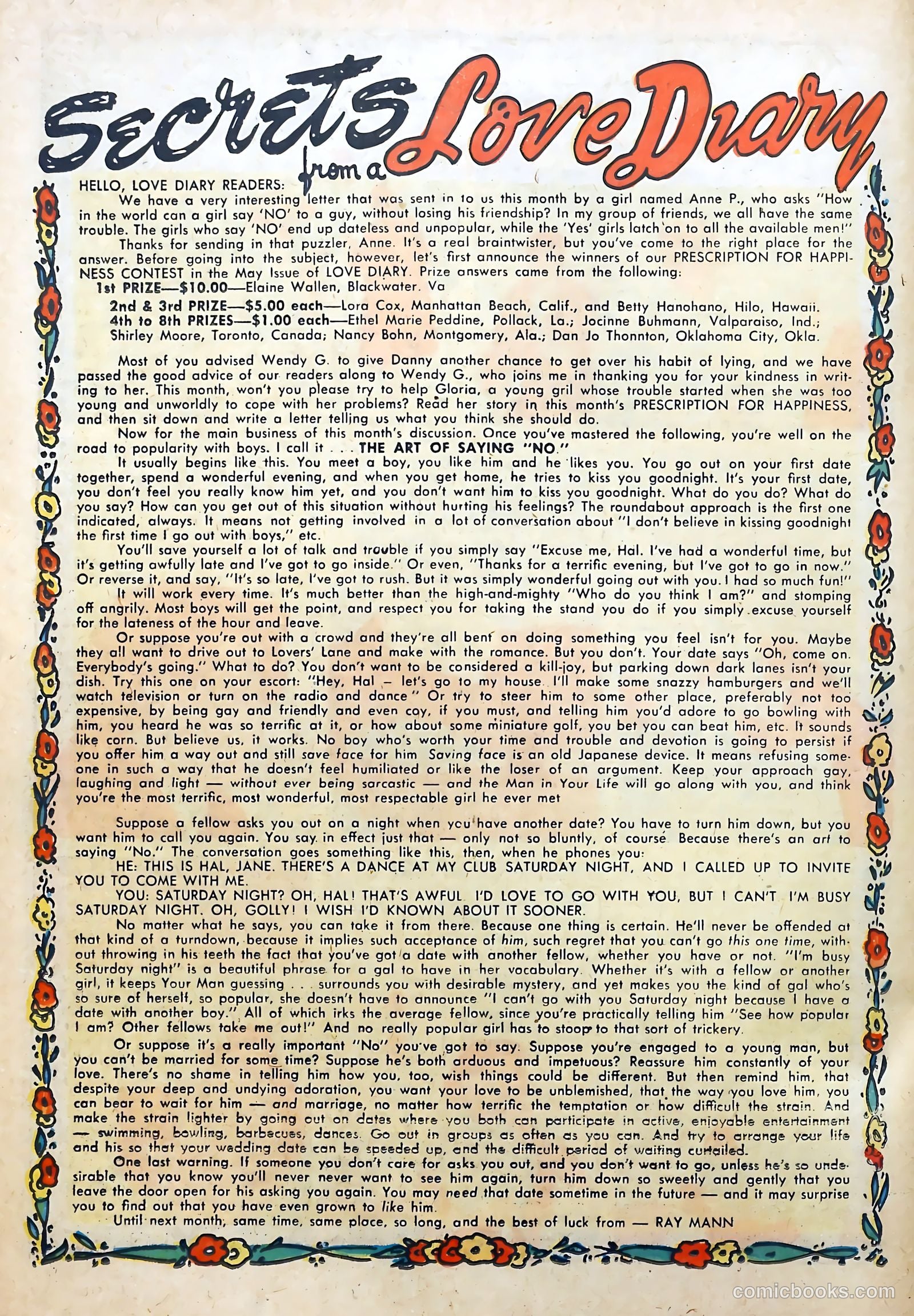 Love Diary #32 (1952) — page 22 of 36