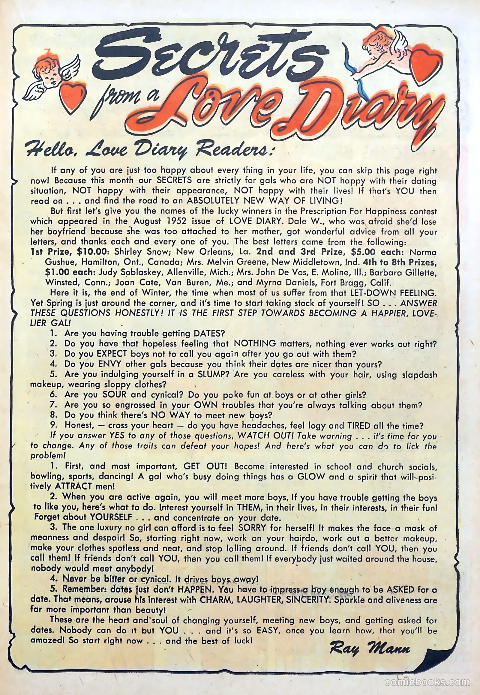 Love Diary #34 (1953) — page 23 of 36