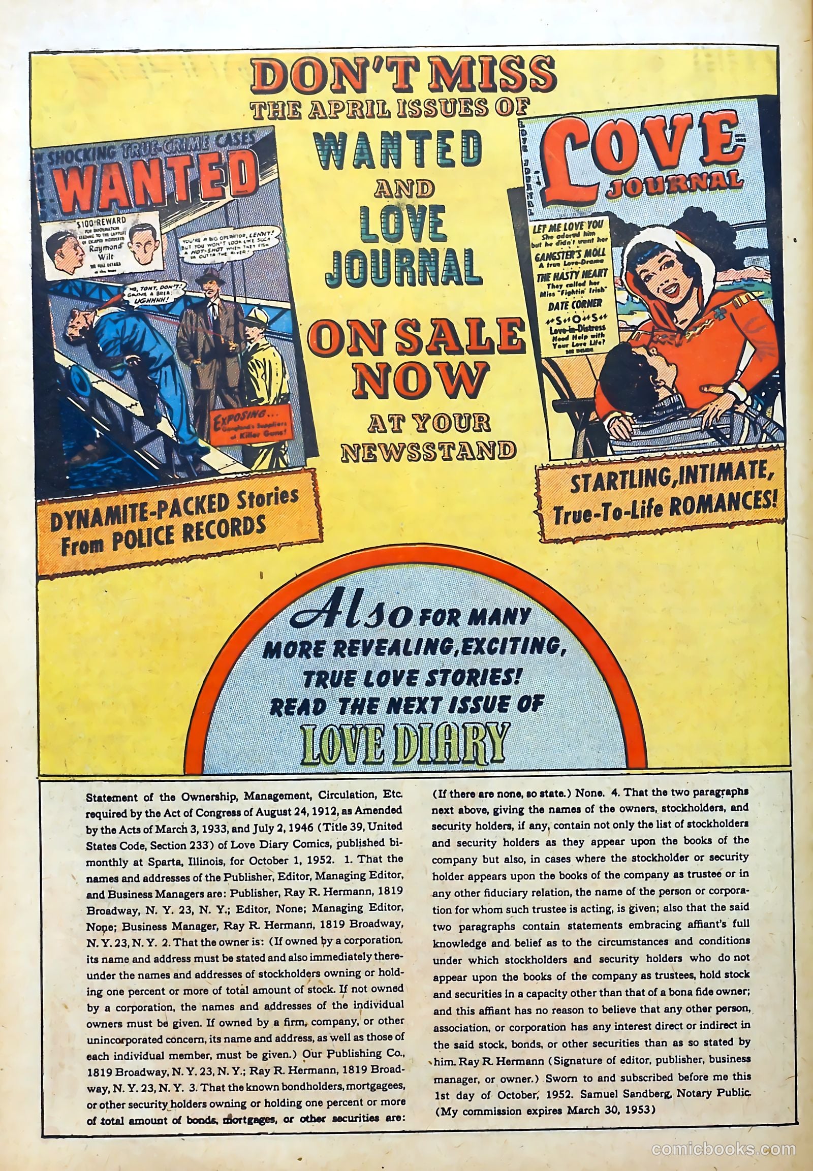 Love Diary #34 (1953) — page 28 of 36