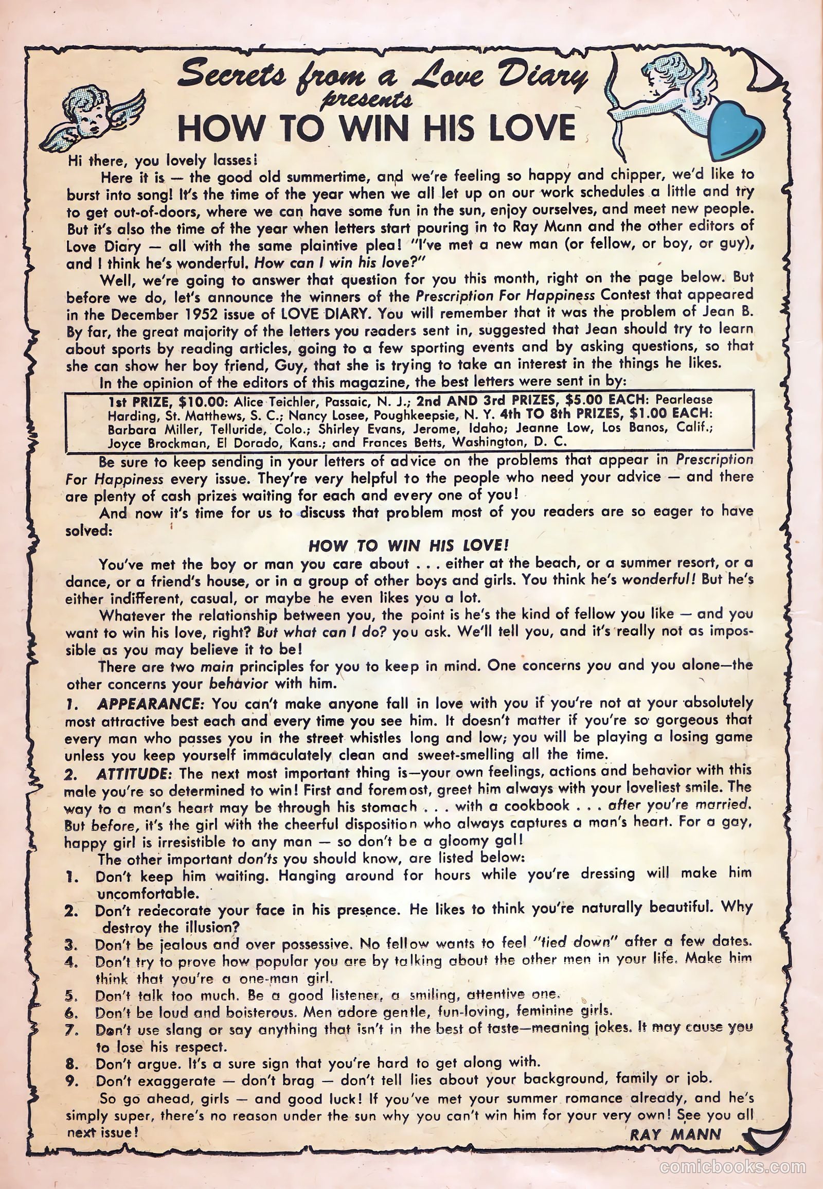 Love Diary #36 (1953) — page 22 of 36