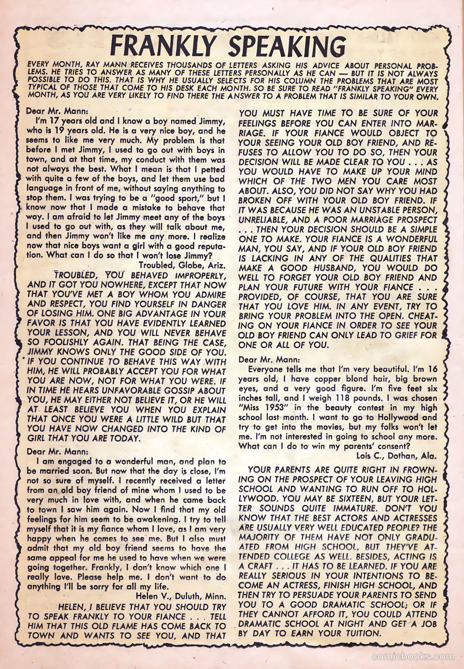Love Diary #36 (1953) — page 26 of 36