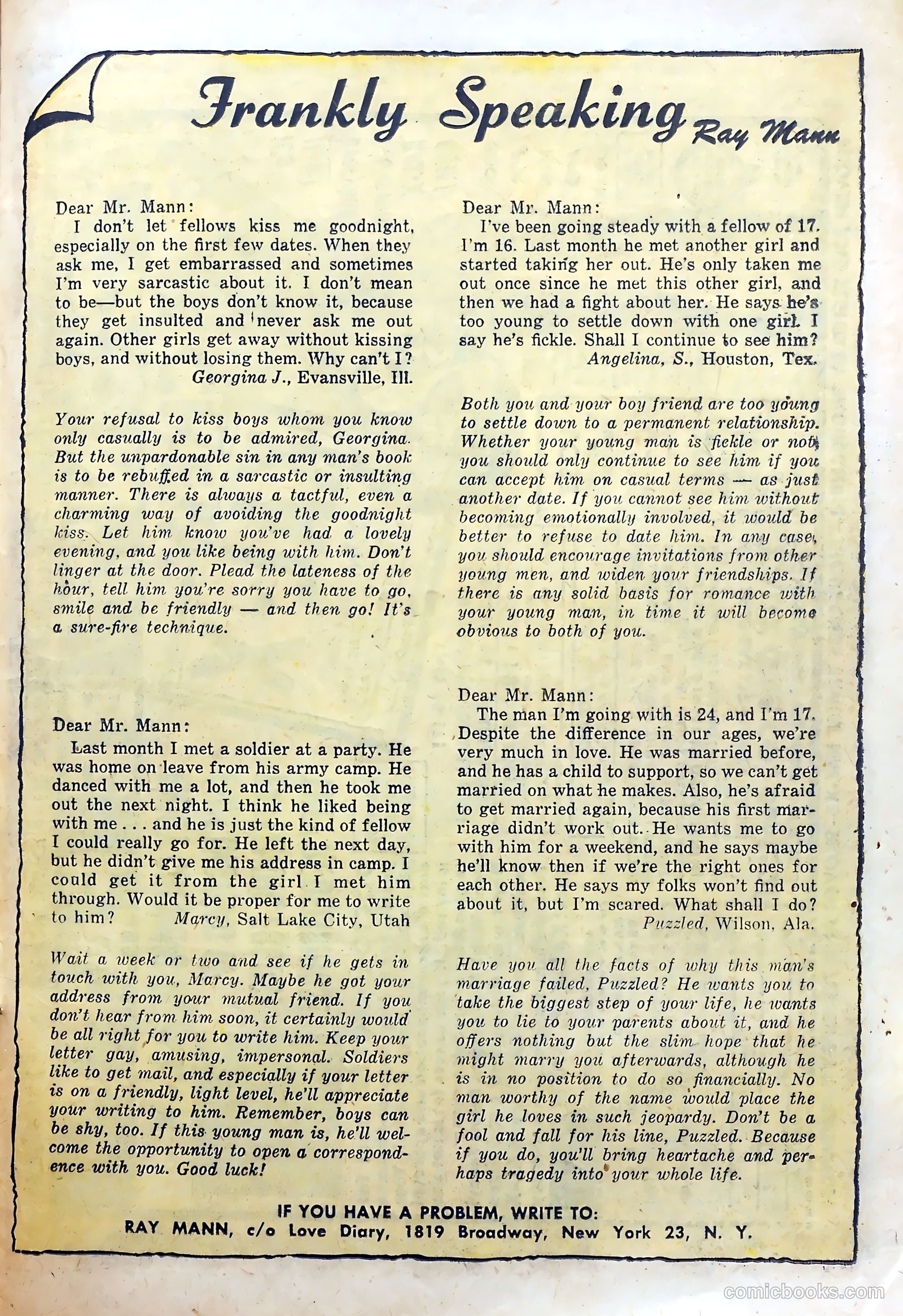 Love Diary #39 (1954) — page 25 of 36